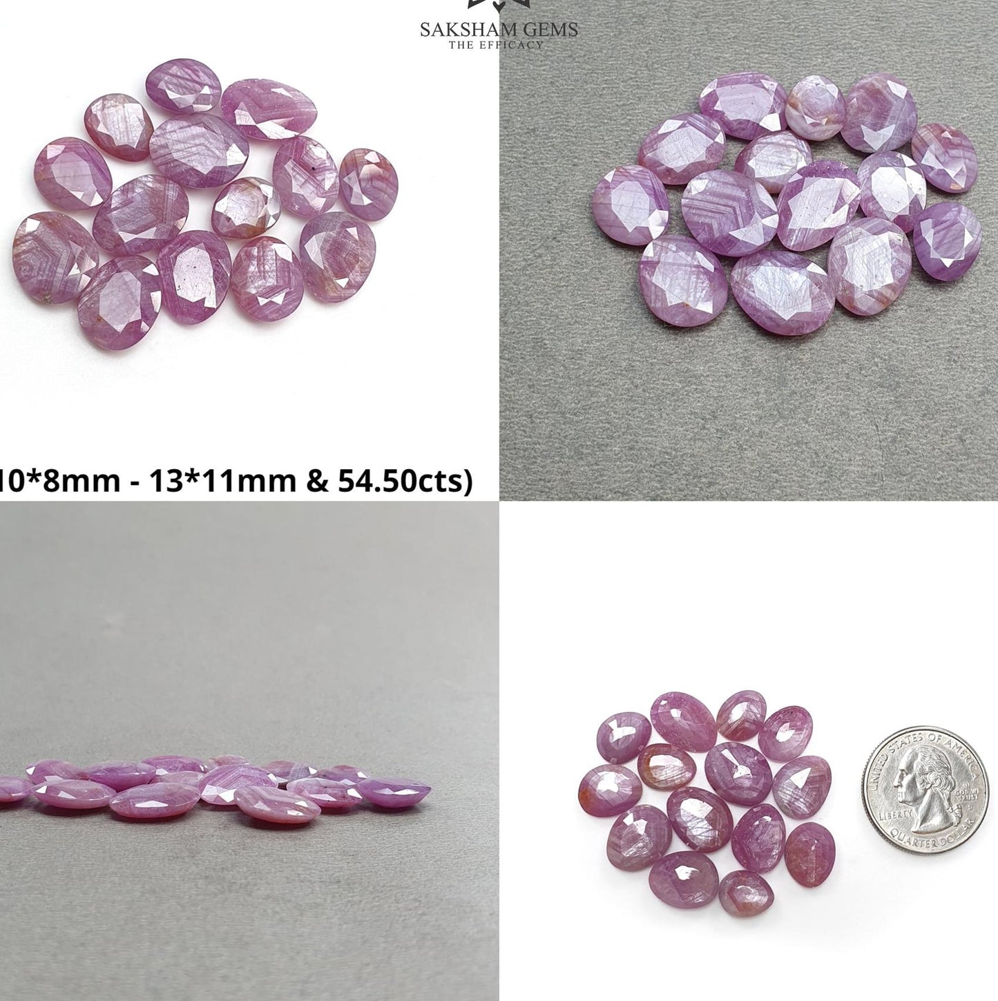 Raspberry Pink Sheen Sapphire Gemstone Normal Cut : Natural Untreated Unheated Sapphire Uneven Egg Shape Faceted Set