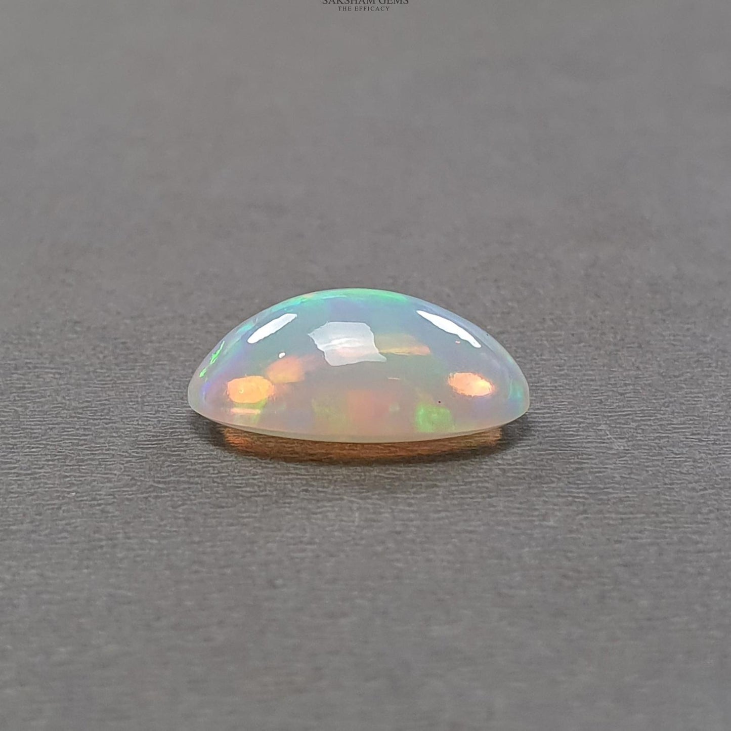ETHIOPIAN OPAL Gemstone Cabochon : 8.60cts Natural Untreated White Opal Cabochon Oval Shape 19*15mm 1pc For Ring/Pendant