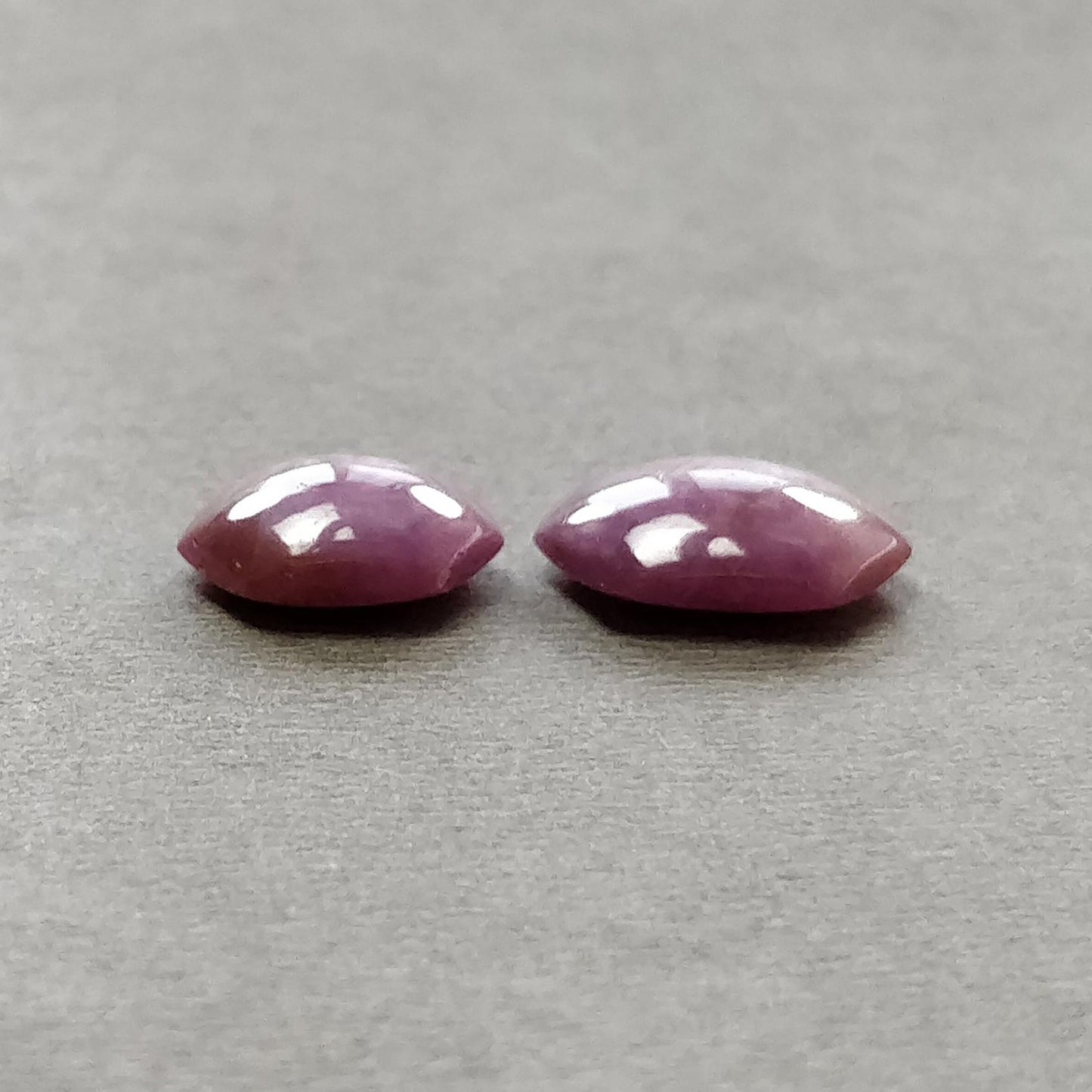 Star Trapiche Ruby Gemstone Cabochon : 13.40cts Natural Untreated Unheated 6Ray Star Ruby Hexagon Shape 12.5*10.5mm - 14.5*12mm 2pcs