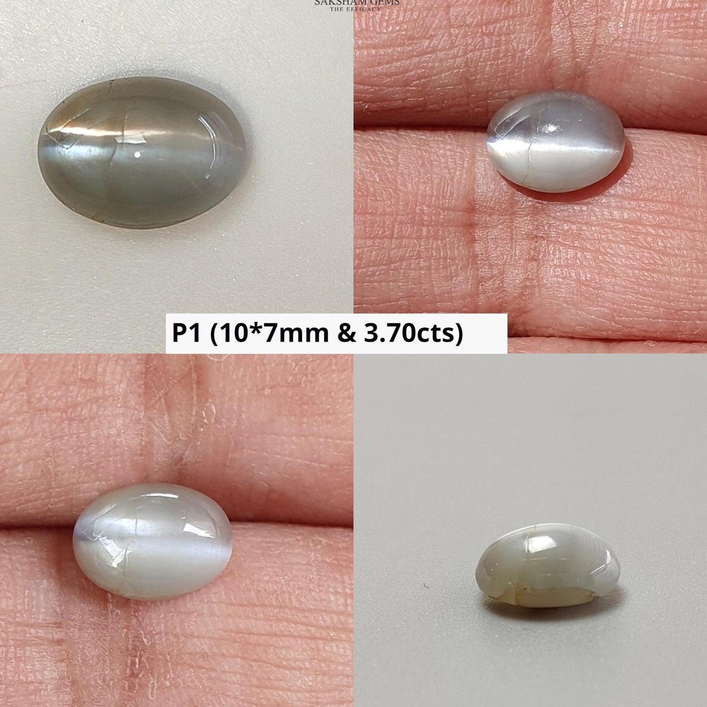 CHRYSOBERYL CAT'S EYE Gemstone Cabochon : Natural Untreated Unheated Cat's Eye Oval Shape For Jewelry