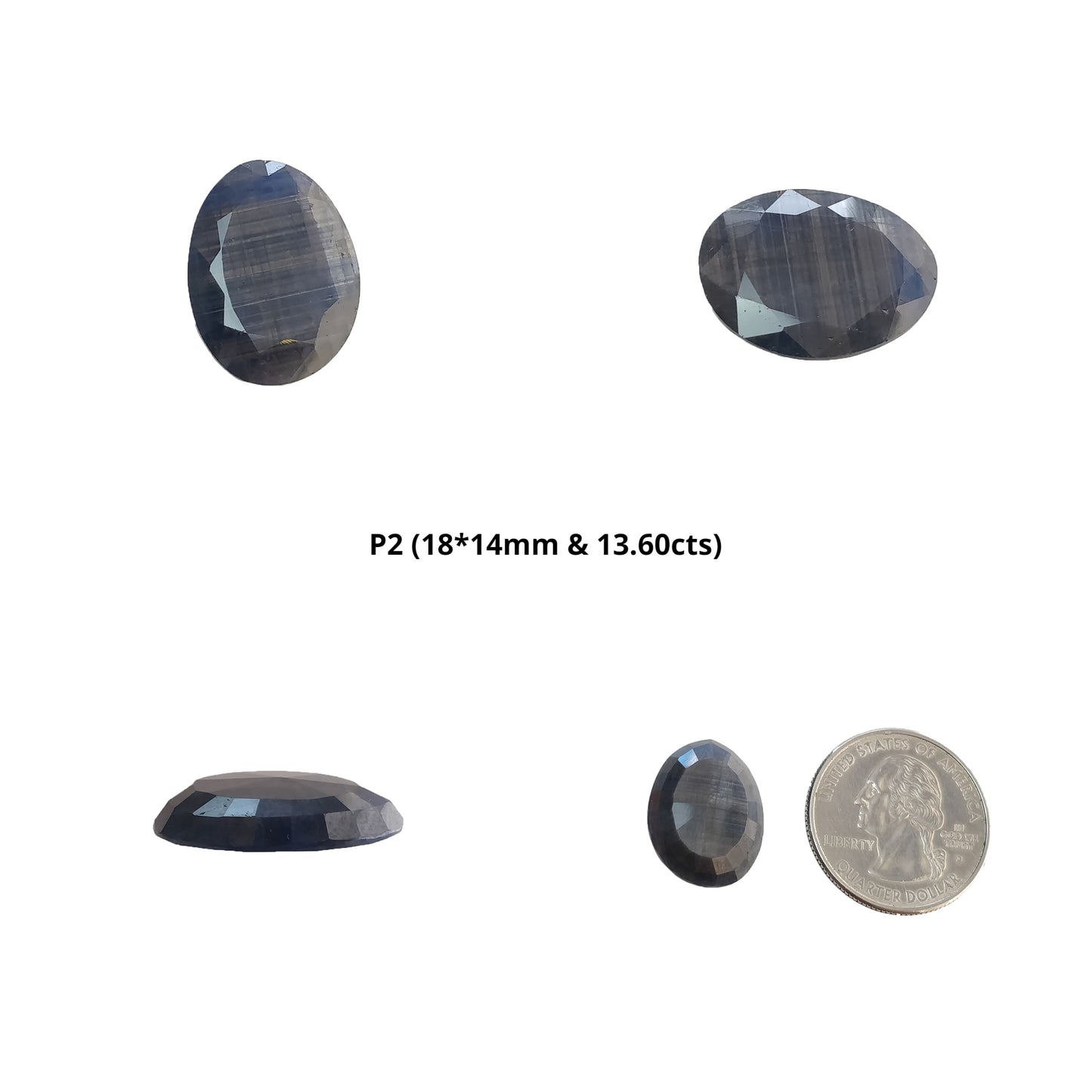 Silver Blue Sheen Sapphire Gemstone Normal Cut : Natural Untreated Unheated Sapphire Uneven Egg Shape