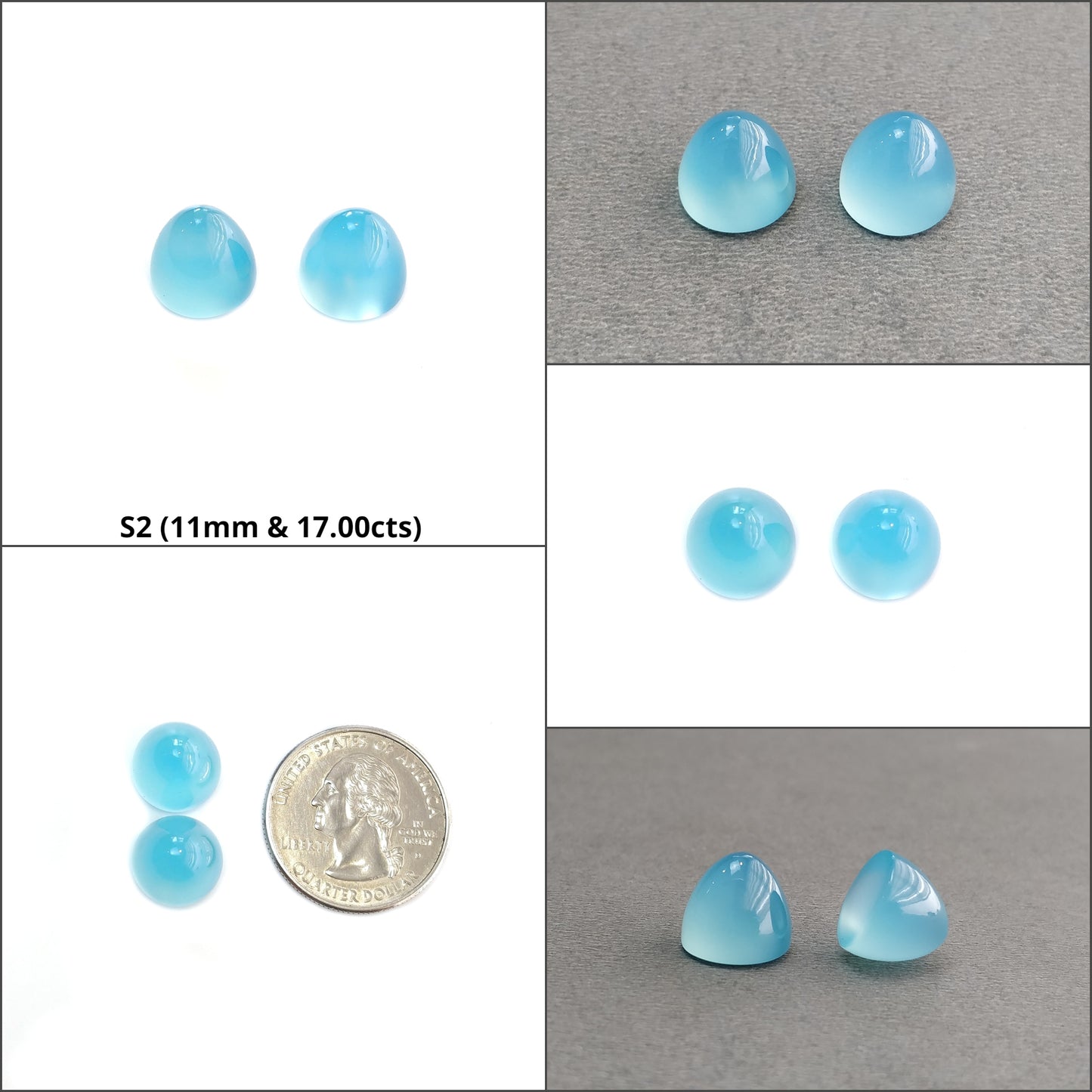 Green Pink Blue Orange & Black Onyx Gemstone Cabochone : Natural Color Enhanced Onyx Bullets Shape Pairs