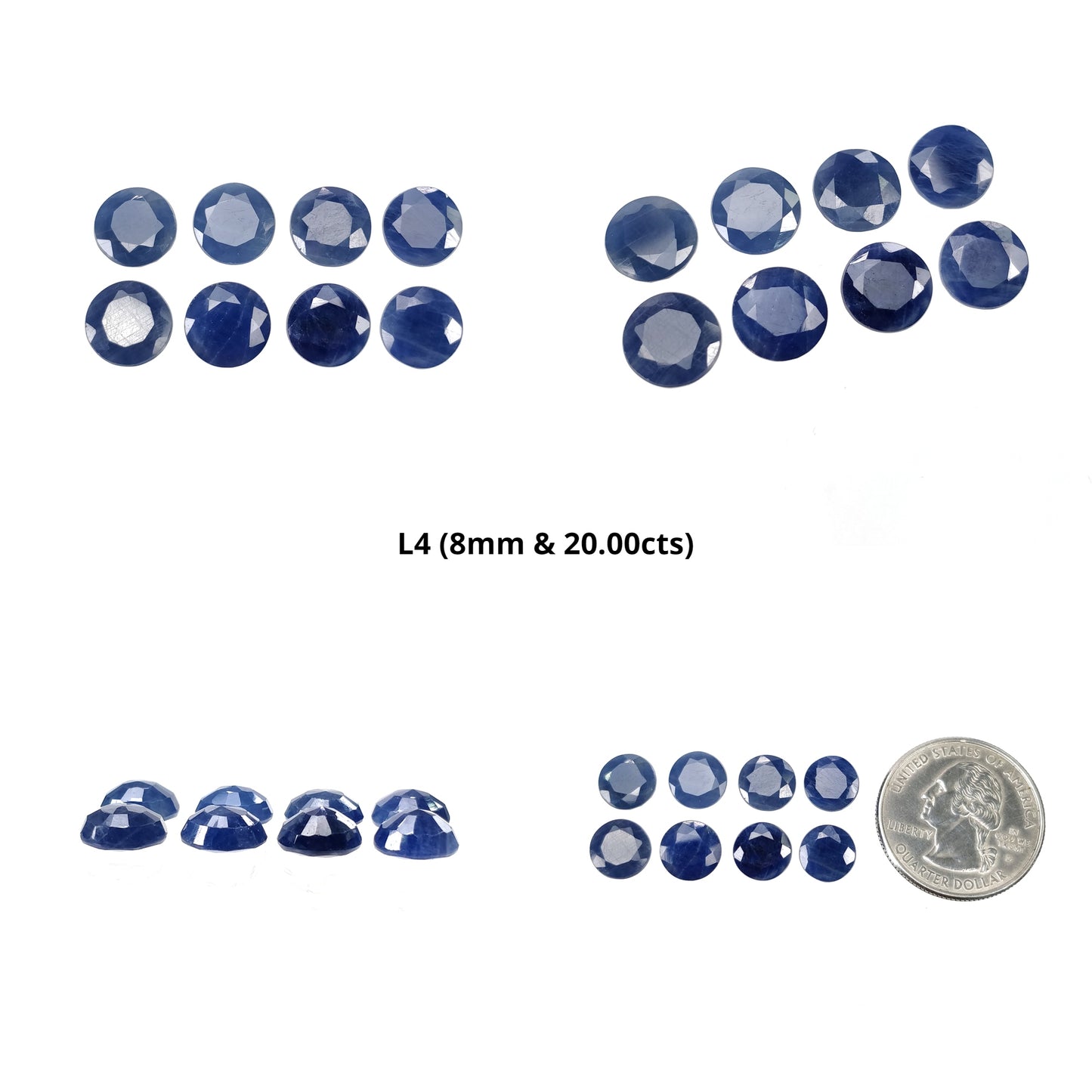 Sapphire Gemstone Normal Cut : Natural Untreated Unheated Blue Sapphire Cushion Heart Round Shape Lots