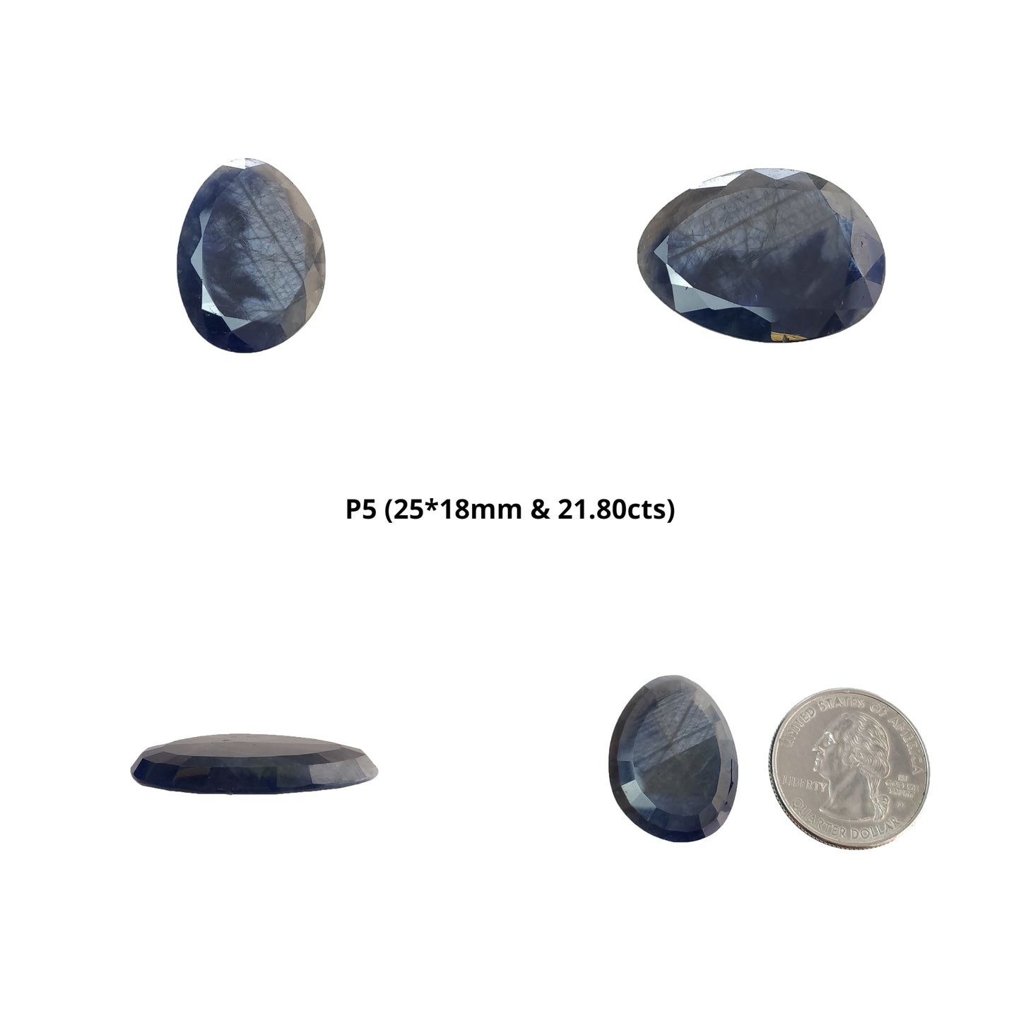 Silver Blue Sheen Sapphire Gemstone Normal Cut : Natural Untreated Unheated Sapphire Uneven Egg Shape