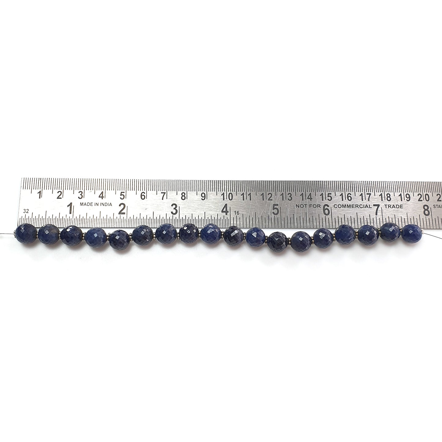 181.90cts Natural Untreated Sapphire Round Loose Beads 10mm 7.75" Strand September Birthstone