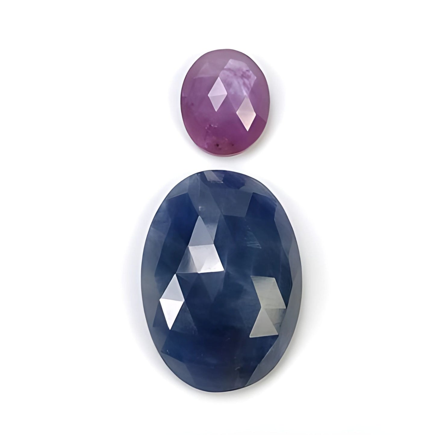sapphire oval rose cut