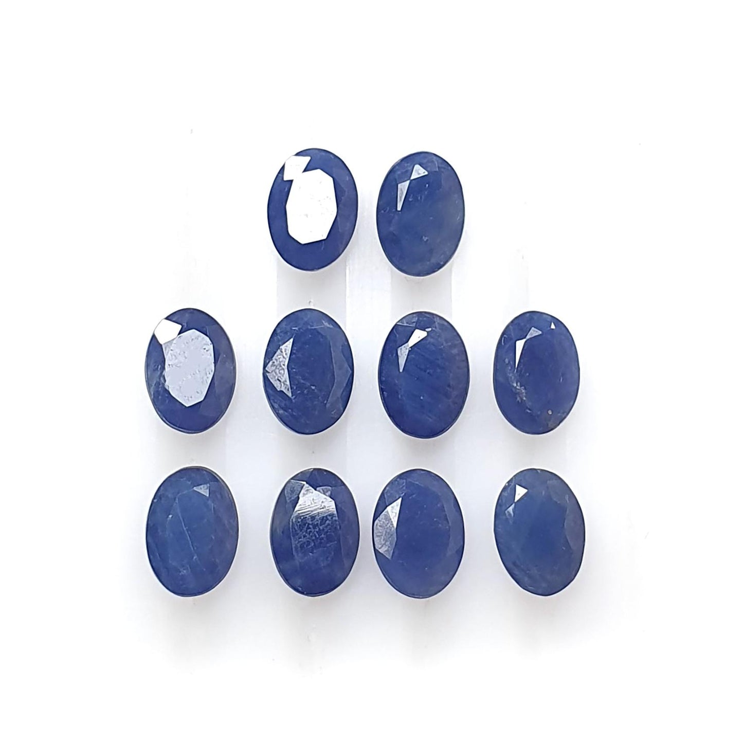 Blue Sapphire Gemstone Faceted Cut: Natural Untreated Unheated Sapphire Oval, Pear Shape Lots for Jewelry September Birthstone
