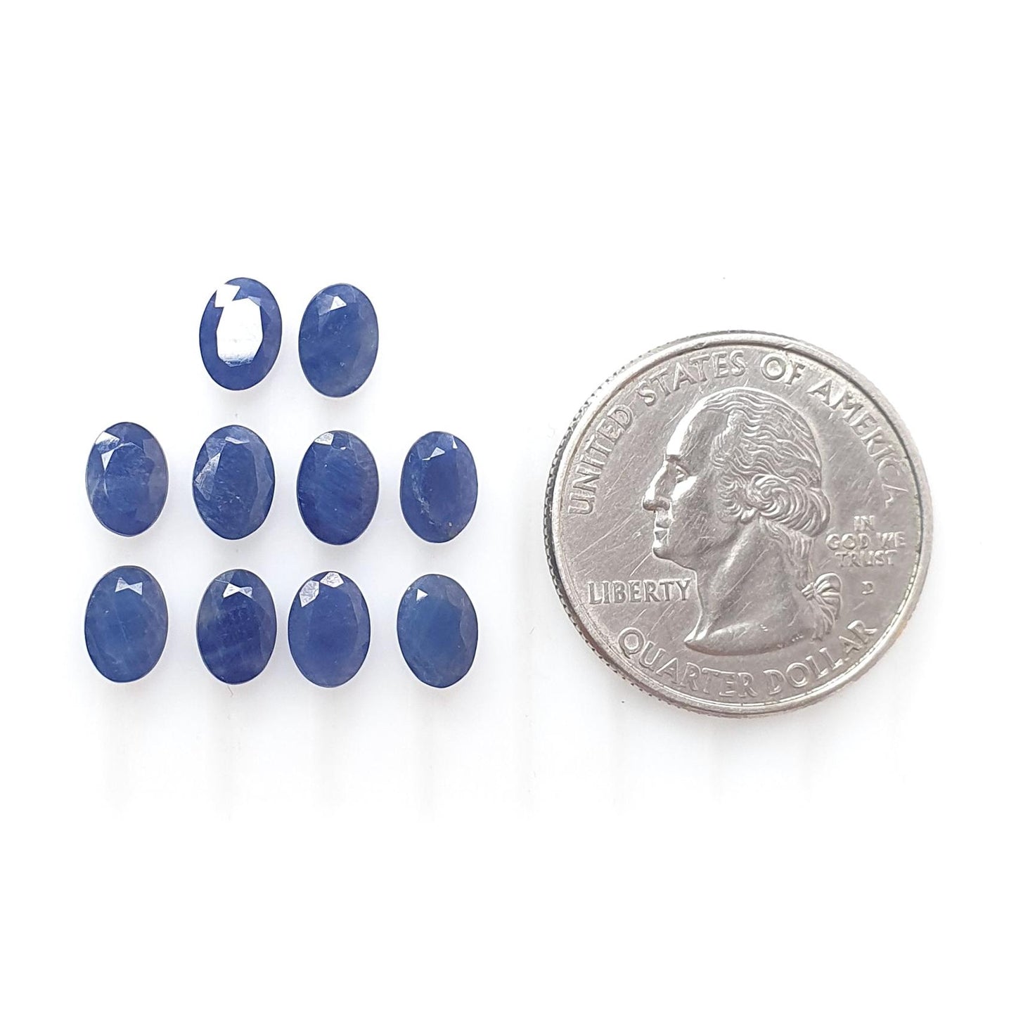 Blue Sapphire Gemstone Faceted Cut: Natural Untreated Unheated Sapphire Oval, Pear Shape Lots for Jewelry September Birthstone