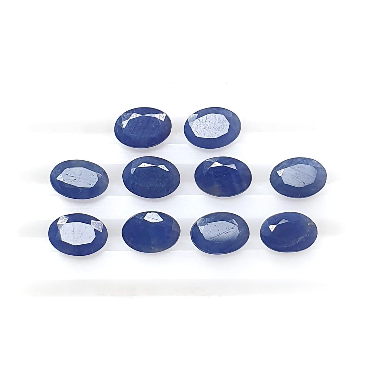 Blue Sapphire Gemstone Faceted Cut: Natural Untreated Unheated Sapphire Oval, Pear Shape Lots for Jewelry September Birthstone