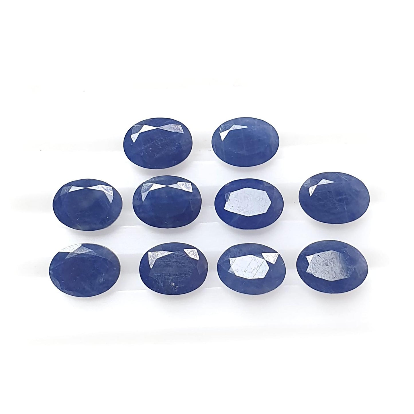 Blue Sapphire Gemstone Faceted Cut: Natural Untreated Unheated Sapphire Oval, Pear Shape Lots for Jewelry September Birthstone