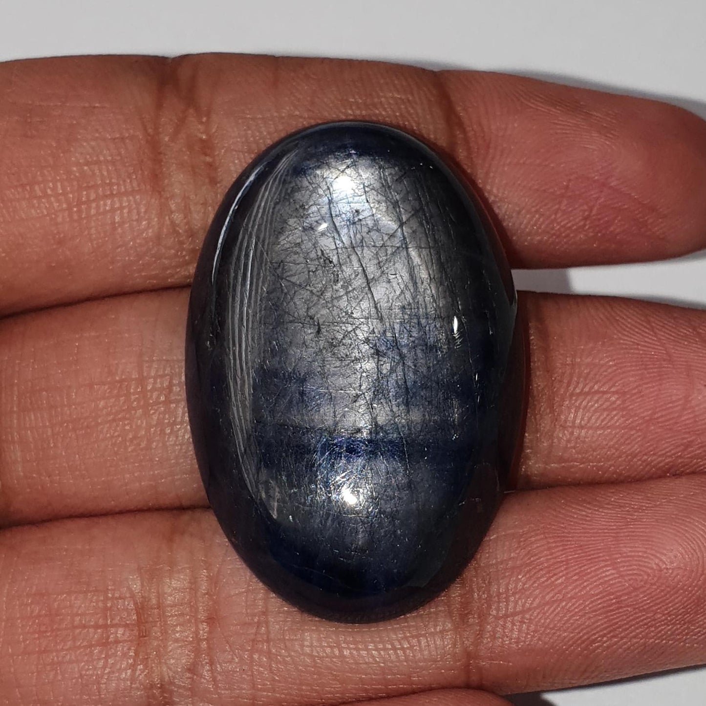 Star Sapphire Gemstone Cabochon: Natural Untreated Blue, Golden Brown Sapphire Oval Pear Shape Cabochon 1pc for Jewelry September Birthstone