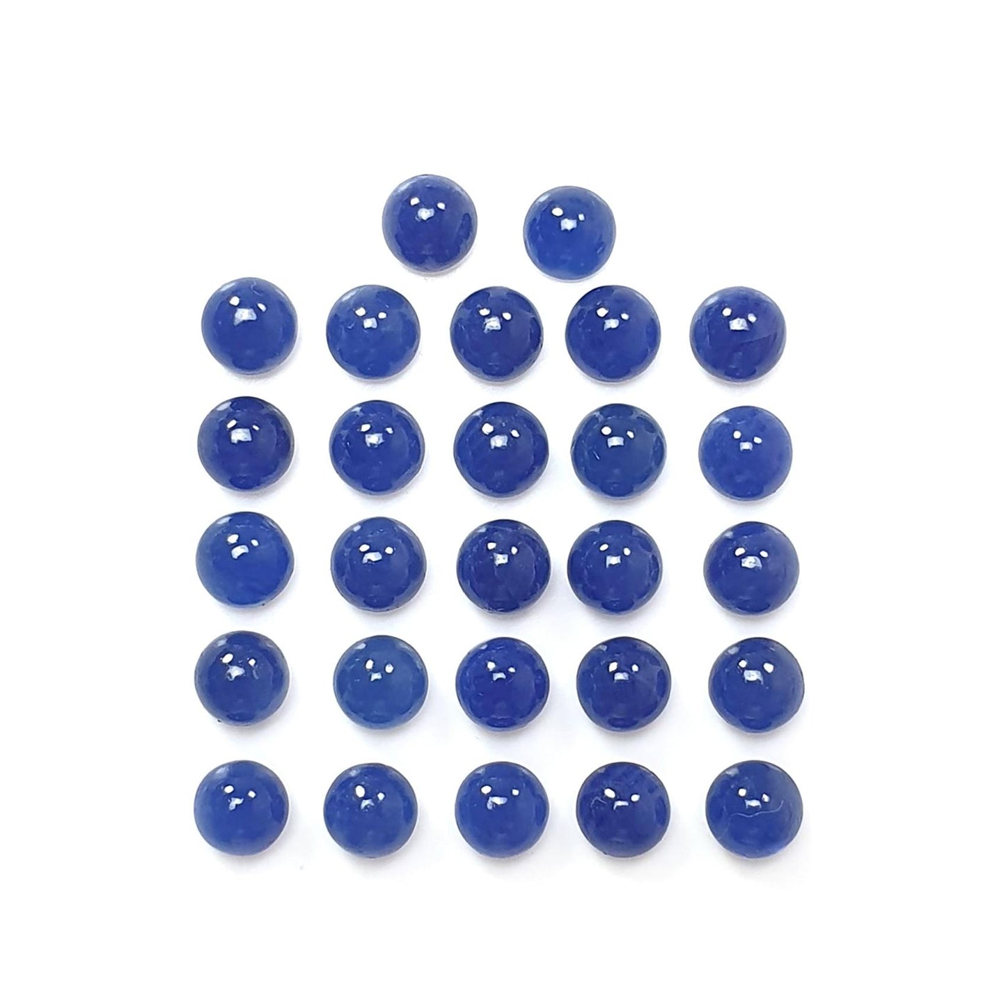 Blue Sapphire, Ruby Gemstone Cabochon: Natural Untreated Sapphire Oval, Round Shape Lots for Jewelry September Birthstone