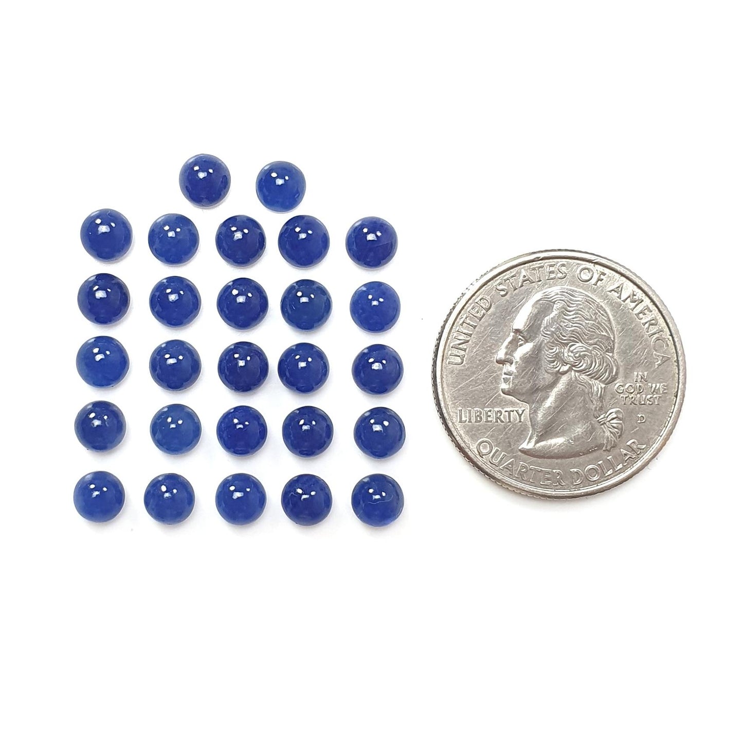 Blue Sapphire, Ruby Gemstone Cabochon: Natural Untreated Sapphire Oval, Round Shape Lots for Jewelry September Birthstone