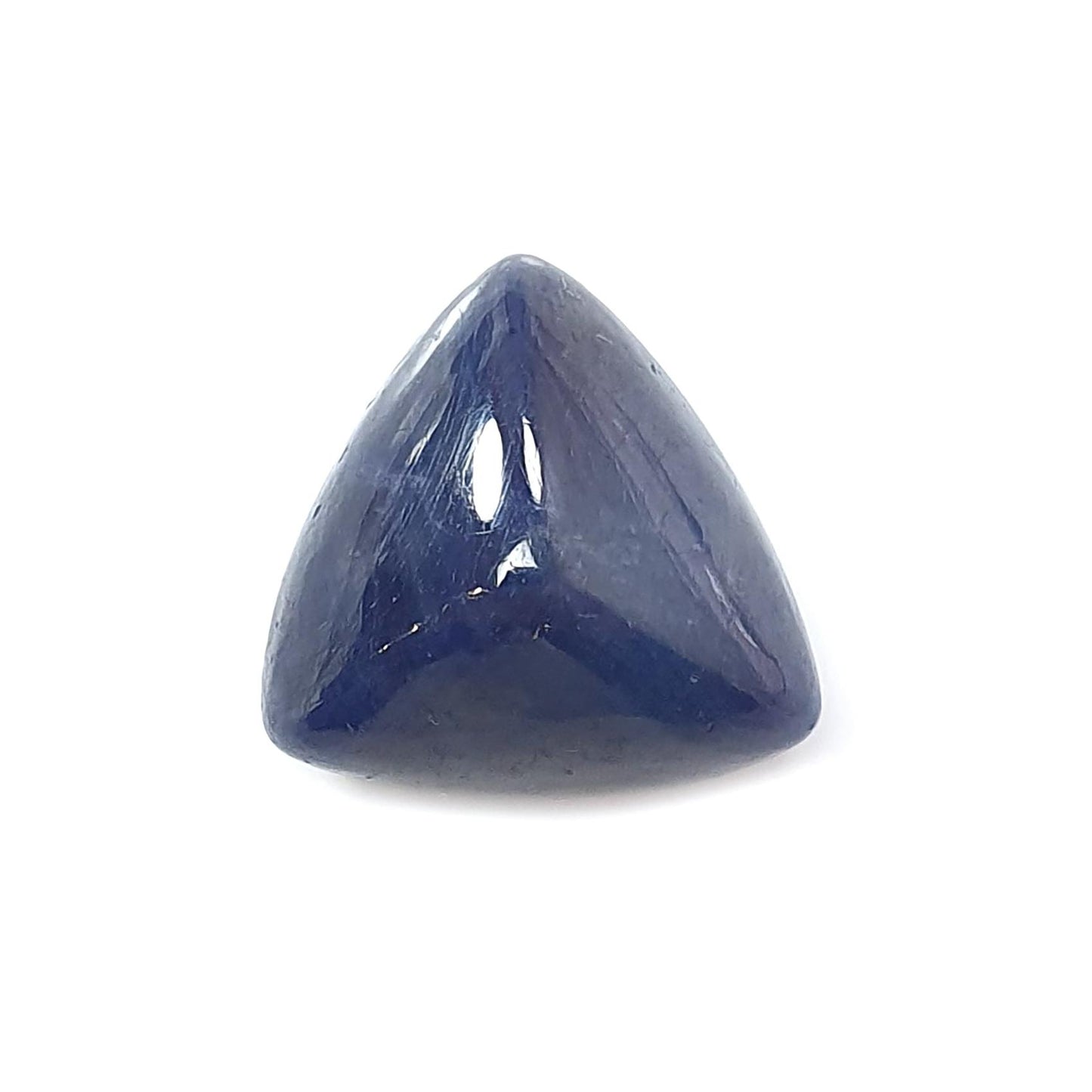 Blue Sapphire Gemstone Cabochon: Natural Untreated Sapphire Cushion, Triangle Shape 1pc for Jewelry September Birthstone