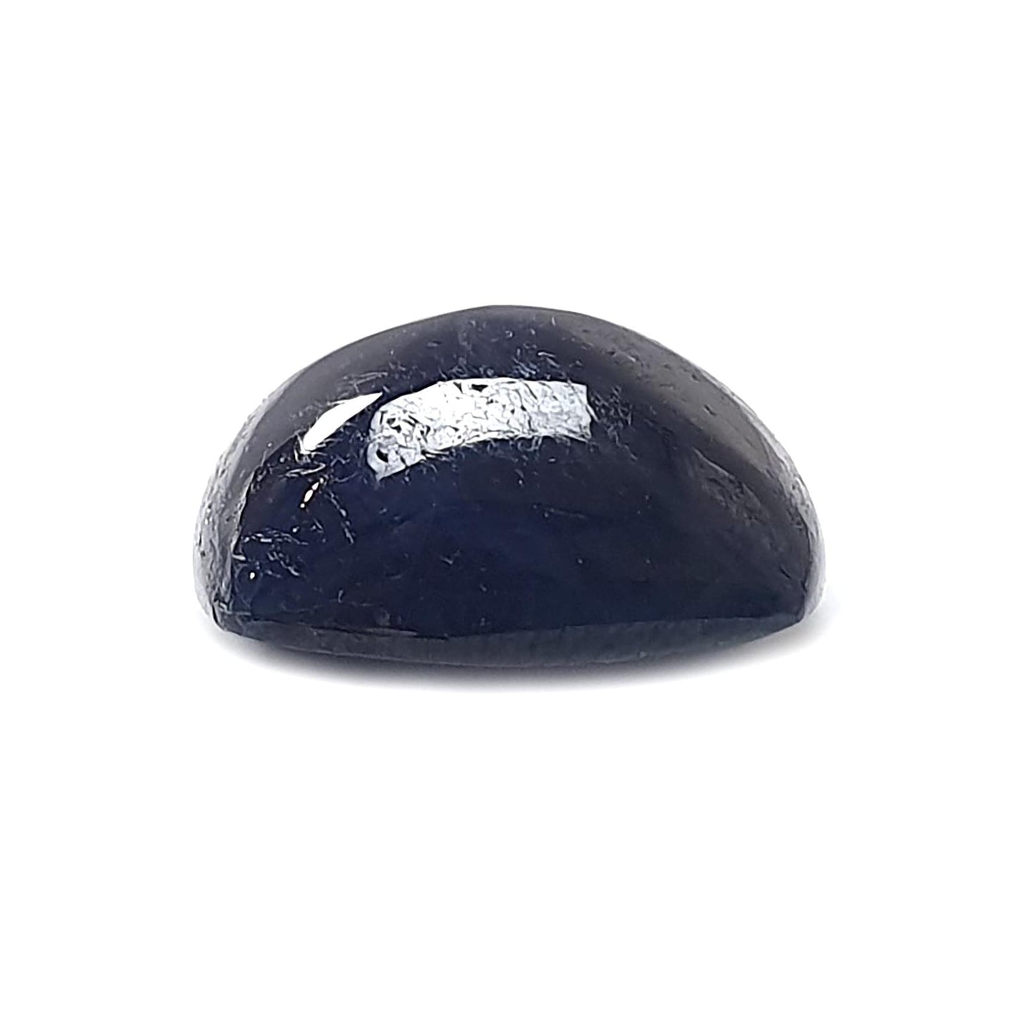 Blue Sapphire Gemstone Cabochon: Natural Untreated Sapphire Cushion, Triangle Shape 1pc for Jewelry September Birthstone