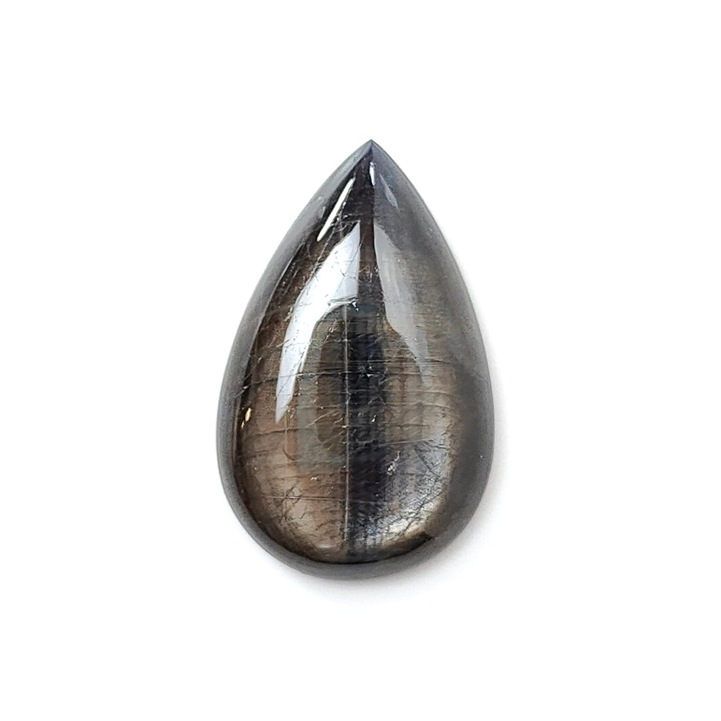 Star Sapphire Gemstone Cabochon: Natural Untreated Blue, Golden Brown Sapphire Oval Pear Shape Cabochon 1pc for Jewelry September Birthstone