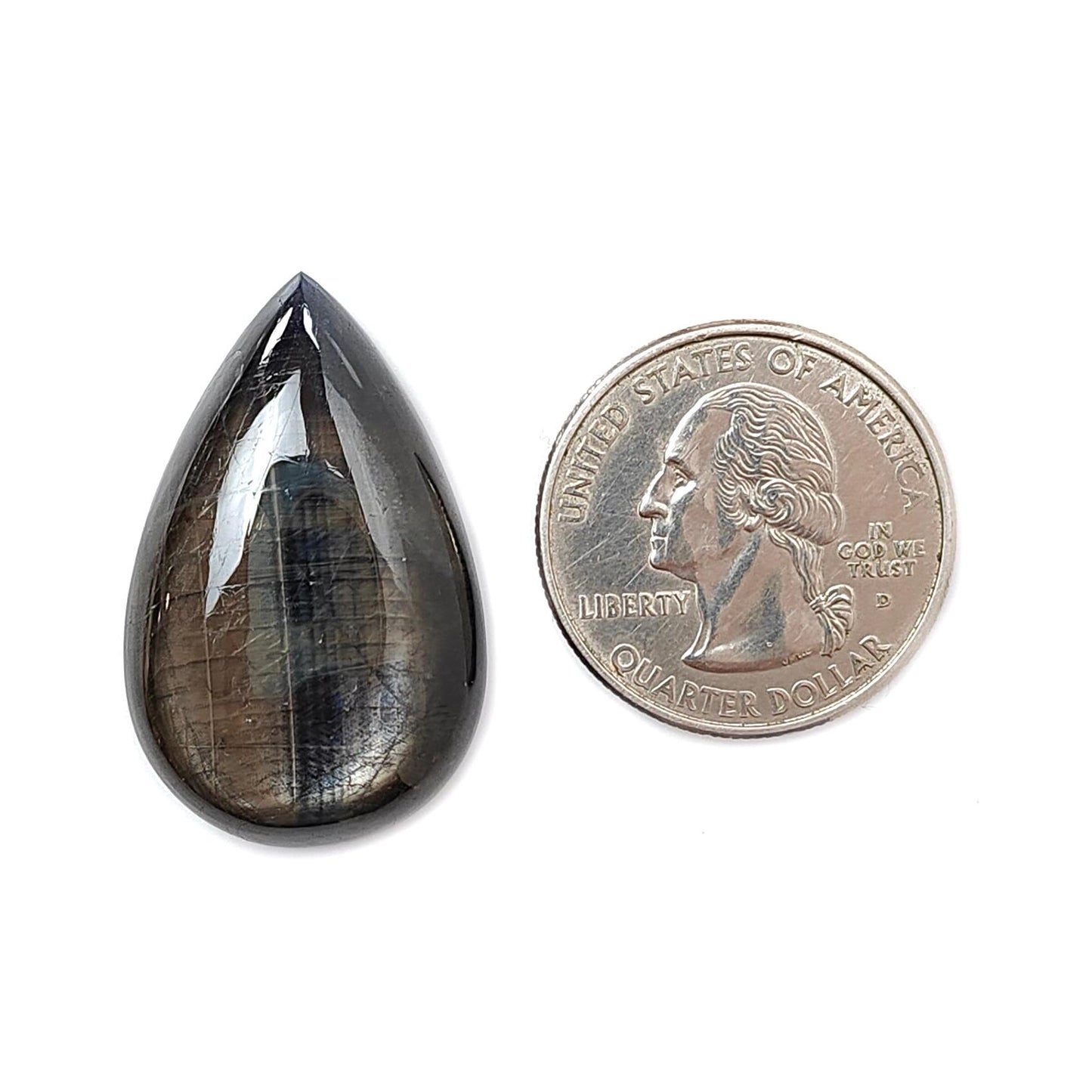 Star Sapphire Gemstone Cabochon: Natural Untreated Blue, Golden Brown Sapphire Oval Pear Shape Cabochon 1pc for Jewelry September Birthstone