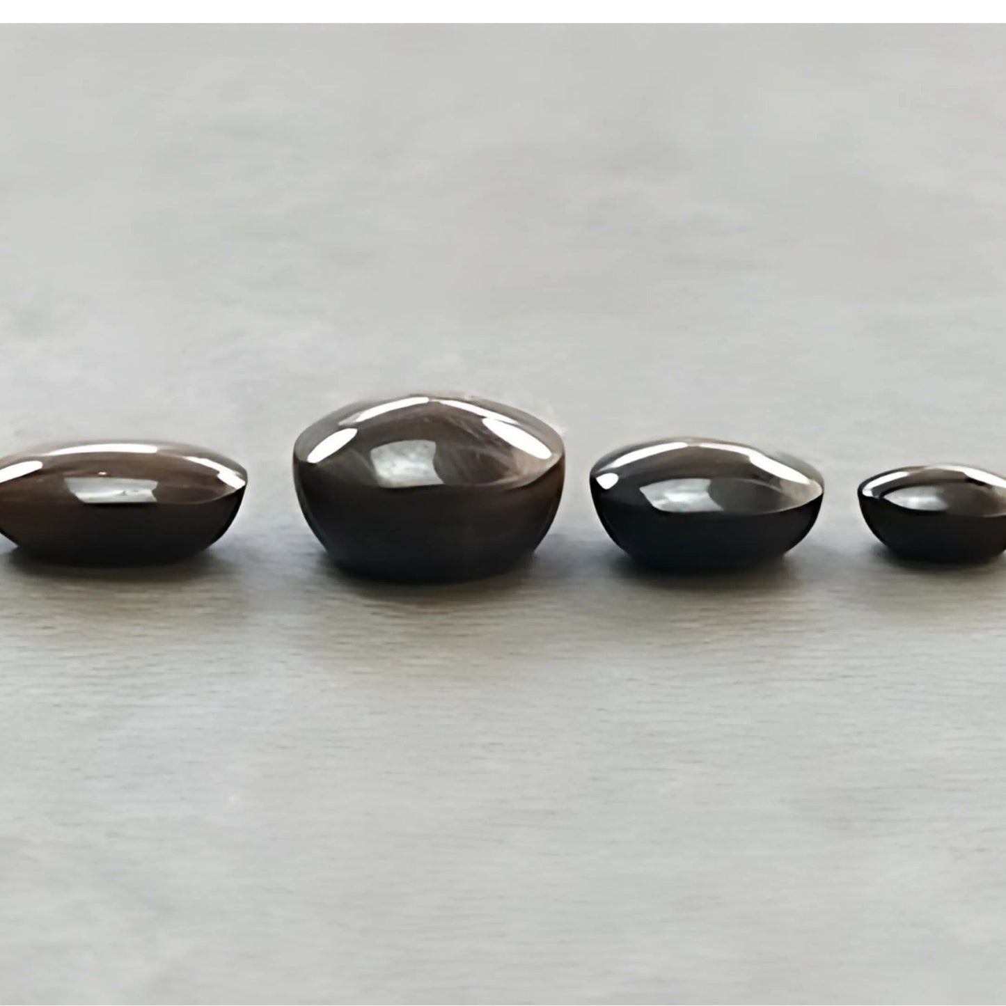 23.30cts Natural Untreated Golden Chocolate Star Sapphire Gemstone Oval Shape Cabochon 7.5*6mm - 12mm 4pcs