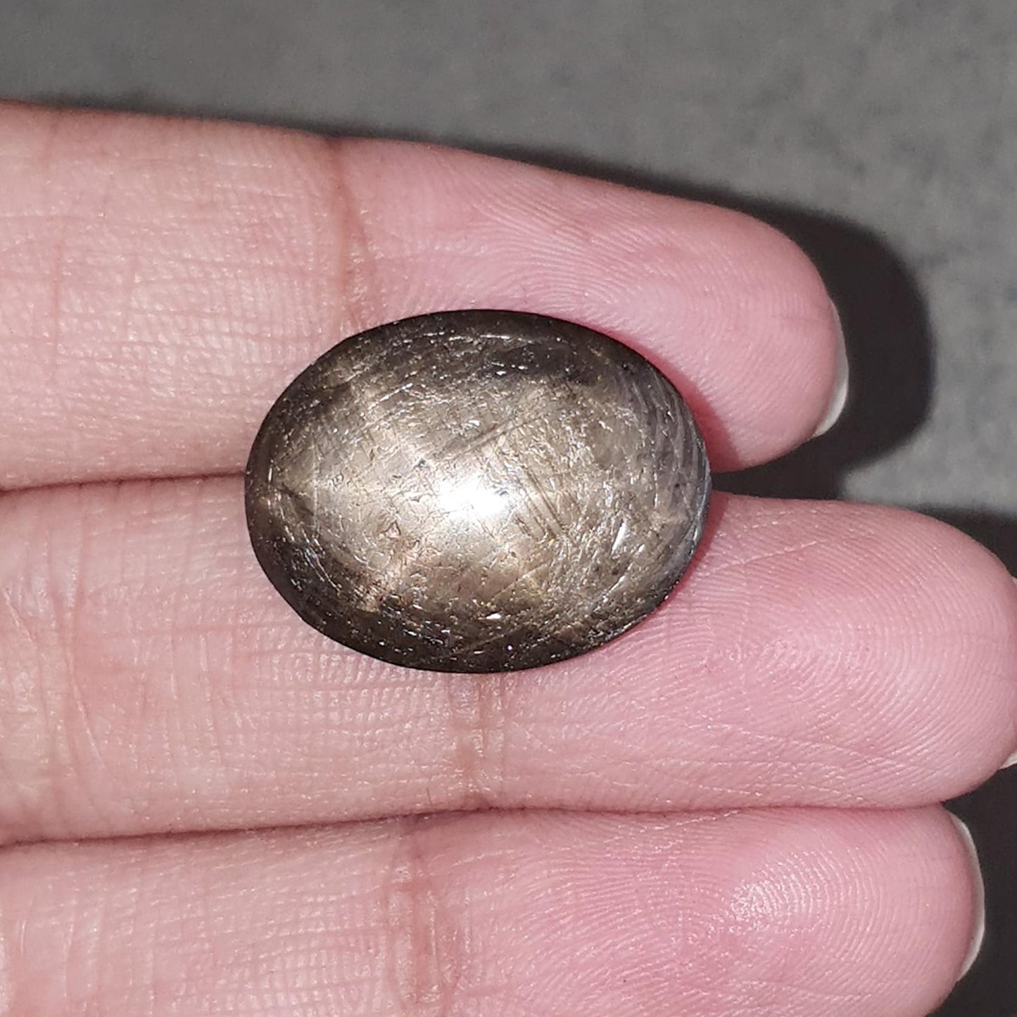 Star Sapphire Gemstone Cabochon: 25.00cts Natural Untreated Golden Brown Chocolate 6Ray Star Sapphire Oval Shape 19*15mm 1pc For Jewelry