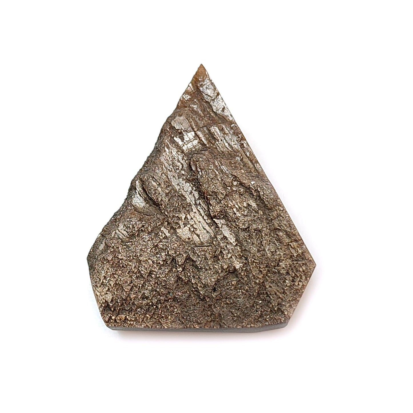 Golden Sapphire Crystal Specimen: 52.40cts Natural Untreated Golden Brown Chocolate Sapphire Gemstone Triangle Shape 32*26.5mm 1pc
