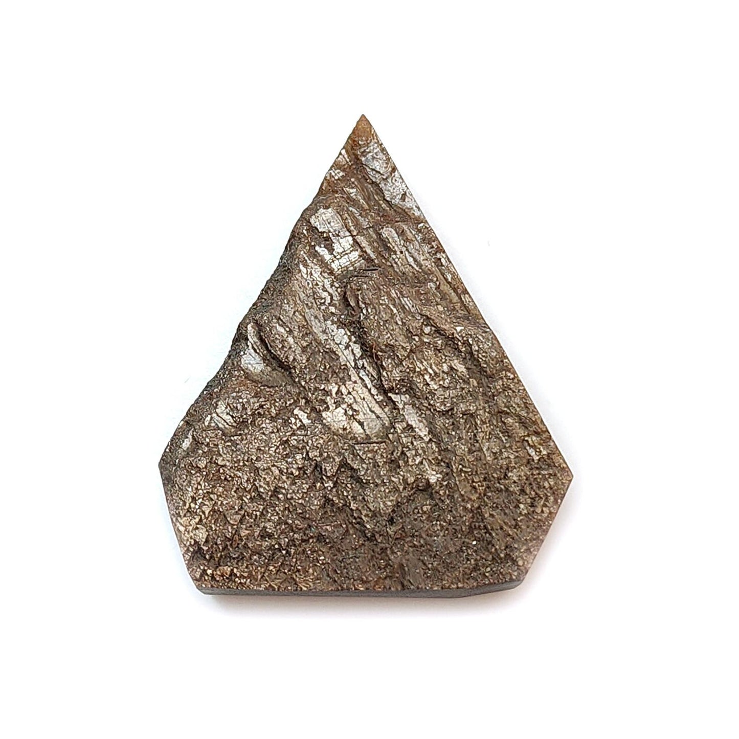 Golden Sapphire Crystal Specimen: 52.40cts Natural Untreated Golden Brown Chocolate Sapphire Gemstone Triangle Shape 32*26.5mm 1pc