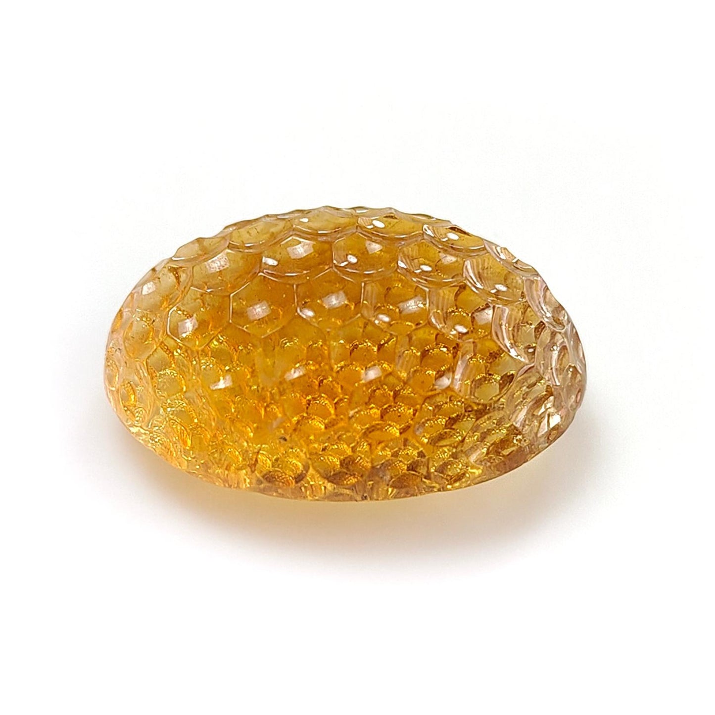 Citrine Gemstone Carving: Natural Untreated Unheated Yellow Citrine Hand Carved Oval Shape 1pc For Jewelry