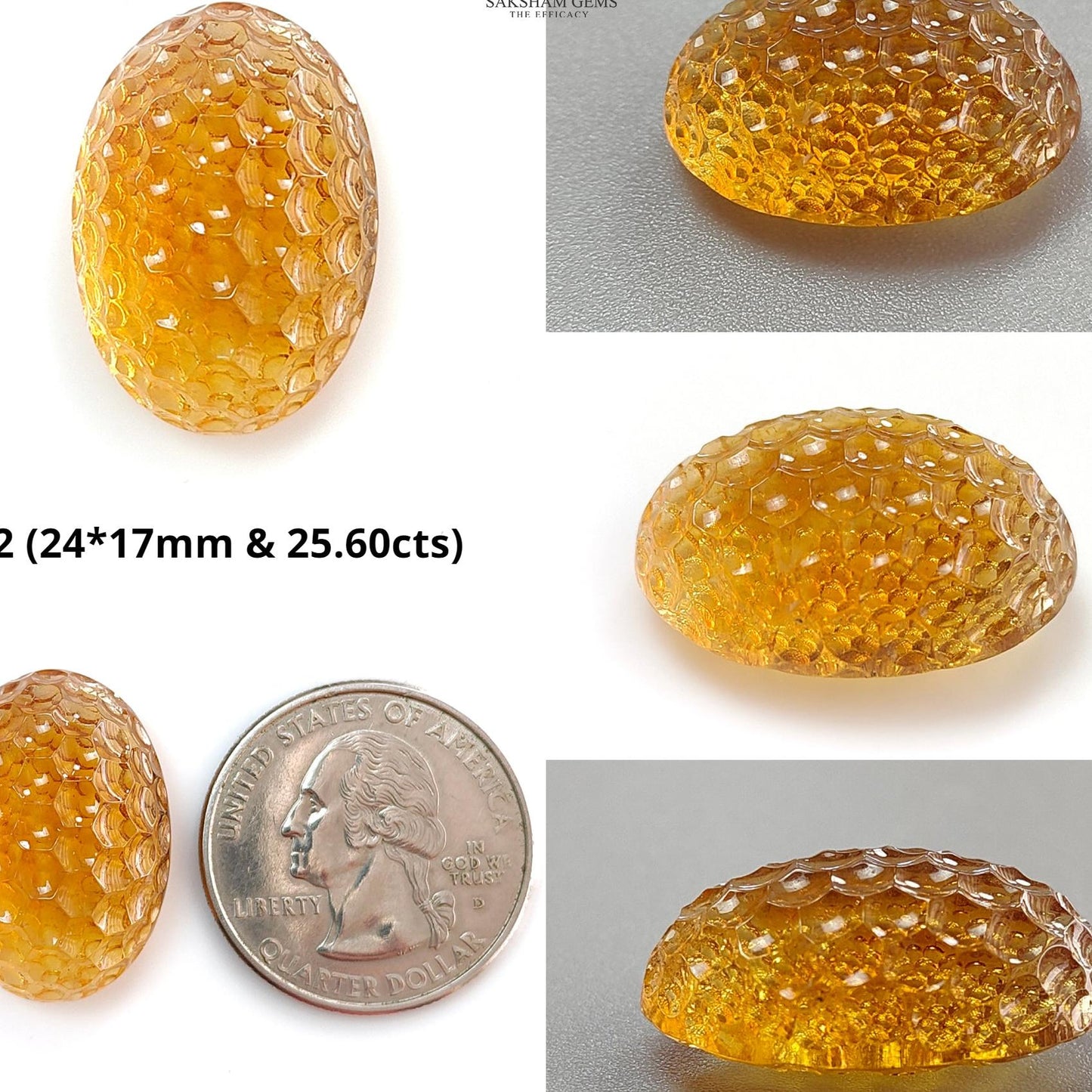 Citrine Gemstone Carving: Natural Untreated Unheated Yellow Citrine Hand Carved Oval Shape 1pc For Jewelry