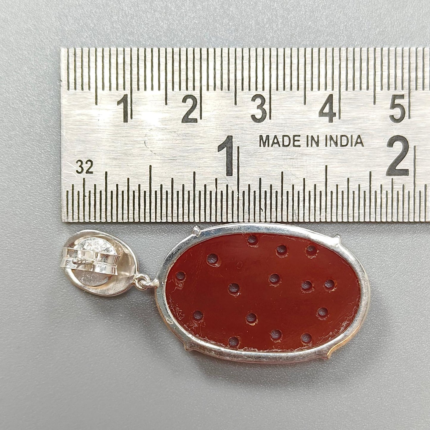 Orange Onyx Carving Silver Earring: 11.70gms Natural Onyx Gemstone Oval Shape Hand Carved 925 Sterling Silver Prong Set Stud Push Back Earring 1.70"