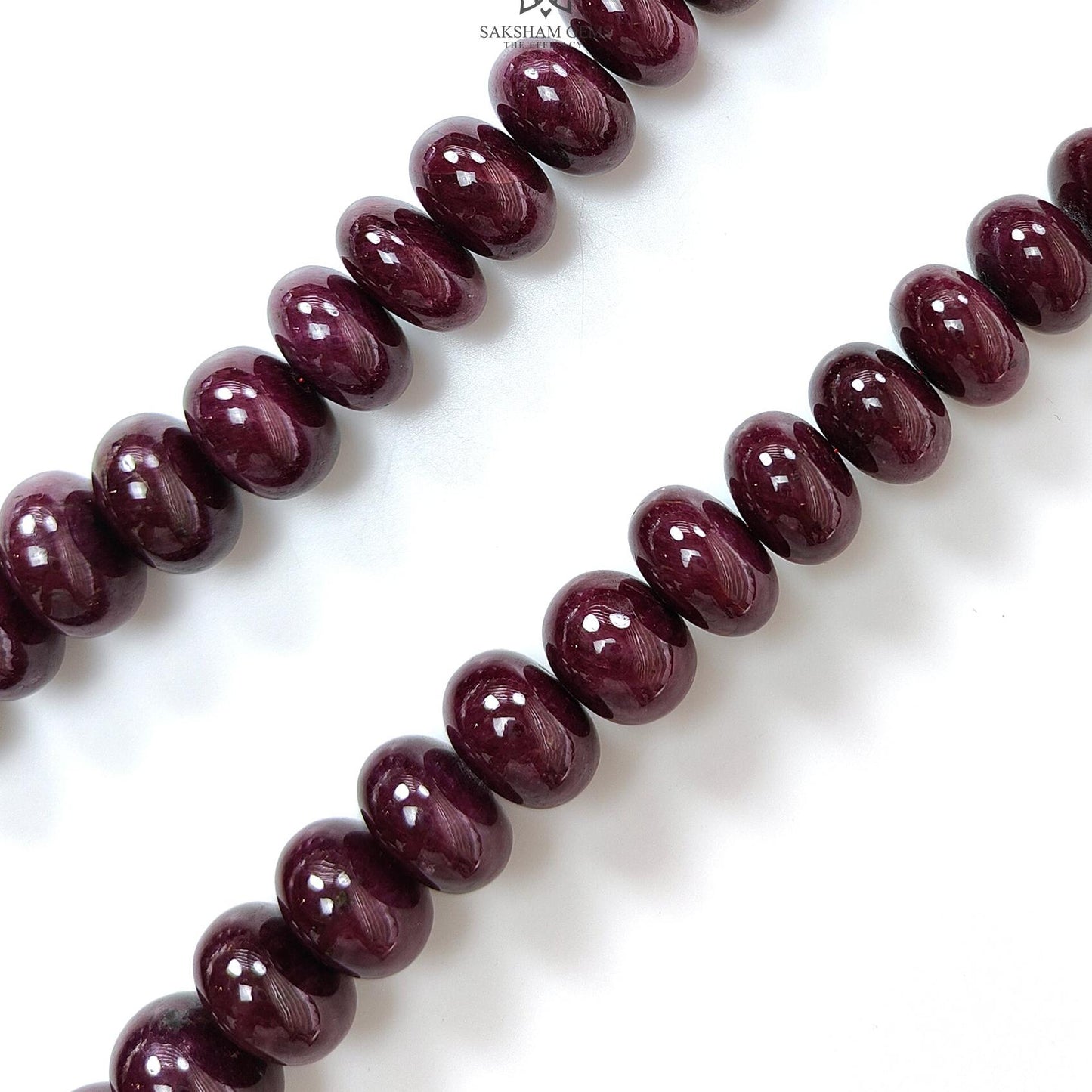 Ruby Gemstone Rondelle Necklace : 1685.00cts Natural Untreated Red Ruby Plain Necklace 15mm - 20mm 20"