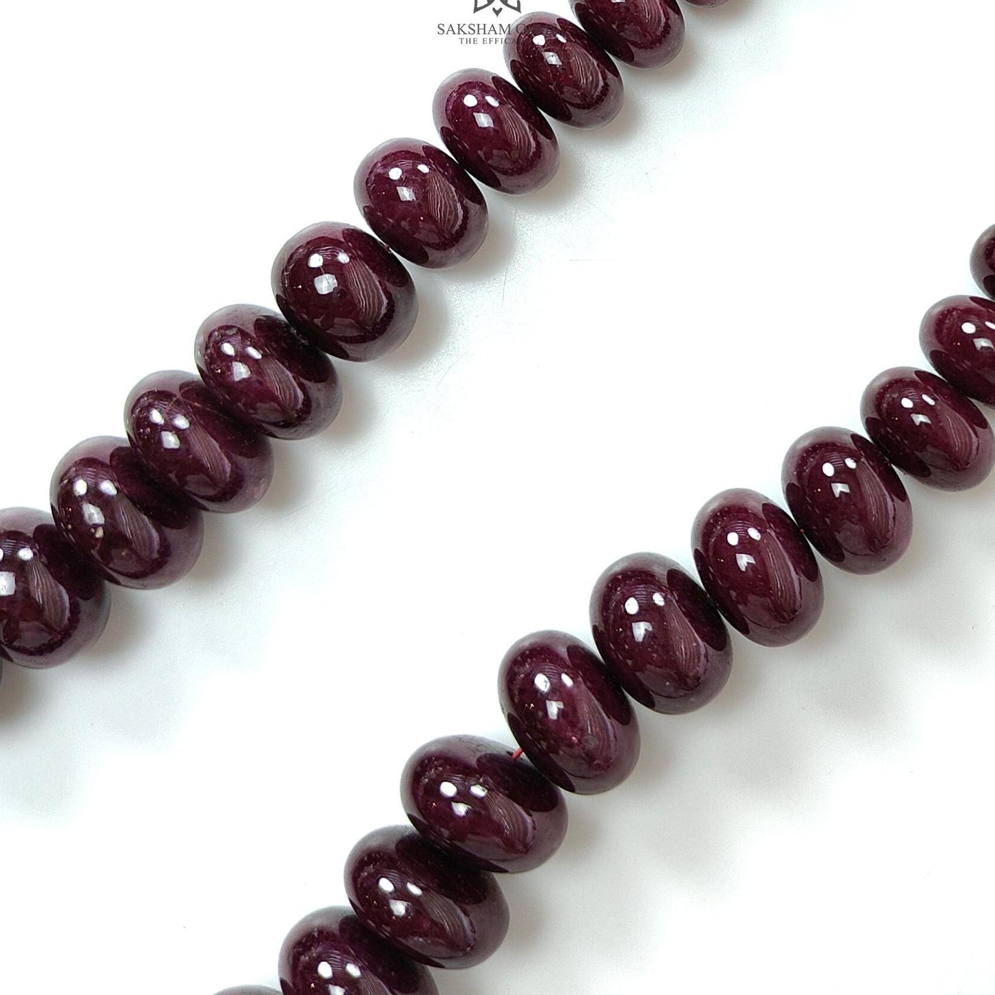 Ruby Gemstone Rondelle Necklace : 2239.90cts Natural Untreated Red Ruby Plain 15mm-29mm 20"