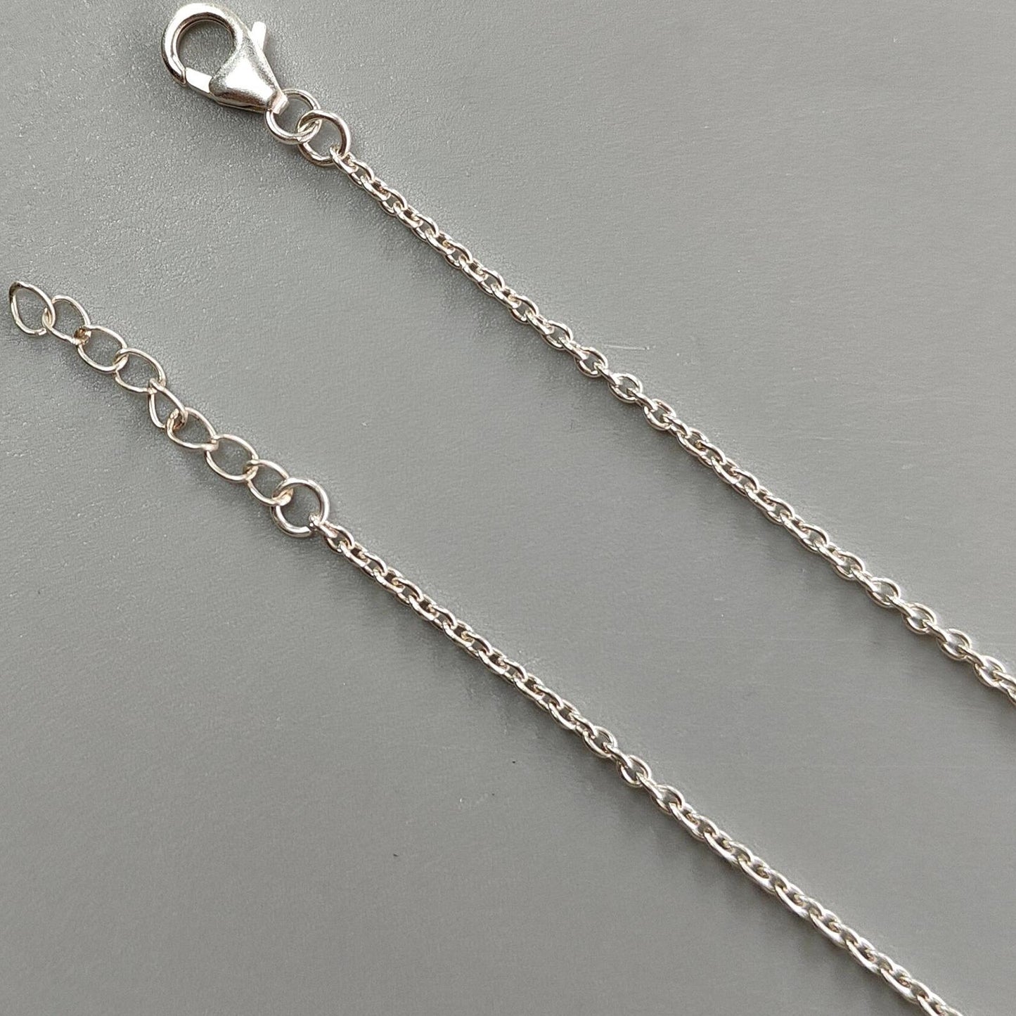 Watermelon Tourmaline Beads Chain Necklace: 35.50cts Natural Untreated Tourmaline 925 Sterling Silver Plain Oval 22"