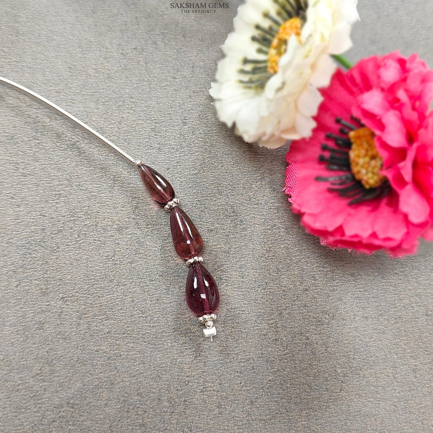 Rubellite Tourmaline Gemstone Loose Beads : 9.00cts Natural Untreated Tourmaline Plain Teardrops Nuggets 10mm - 11mm