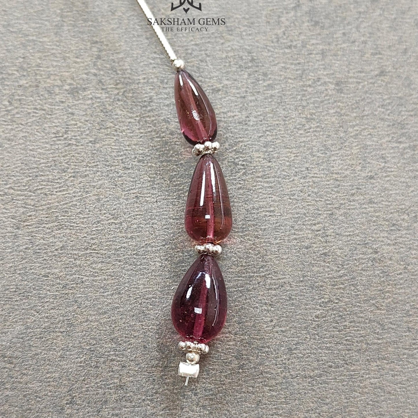 Rubellite Tourmaline Gemstone Loose Beads : 9.00cts Natural Untreated Tourmaline Plain Teardrops Nuggets 10mm - 11mm