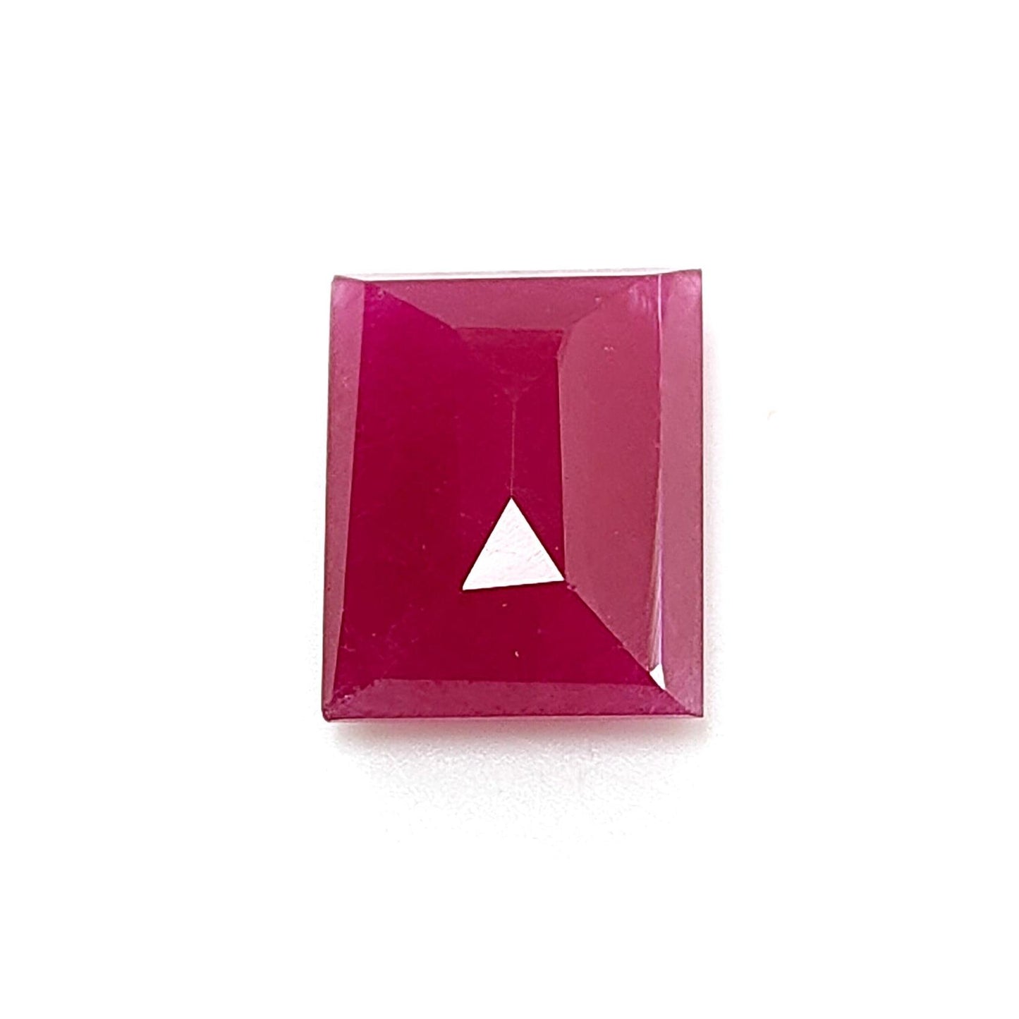 Ruby Gemstone Normal Cut : 5.20cts Natural Untreated Unheated Red Ruby Baguette Shape 11*9mm 1pc