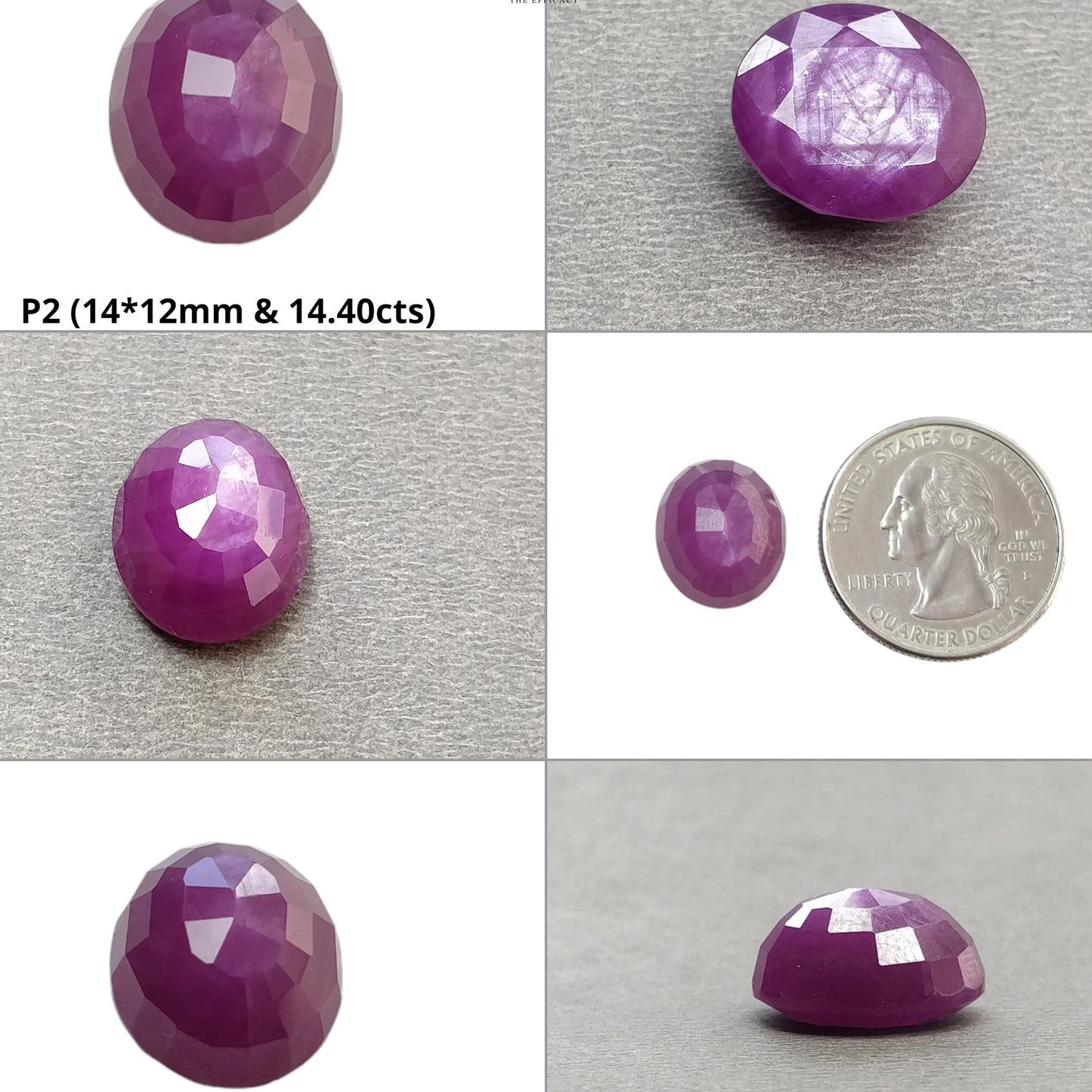 RUBY Gemstone Step Cut : Natural Untreated Unheated Raspberry Sheen Ruby Round Oval Triangle Shape
