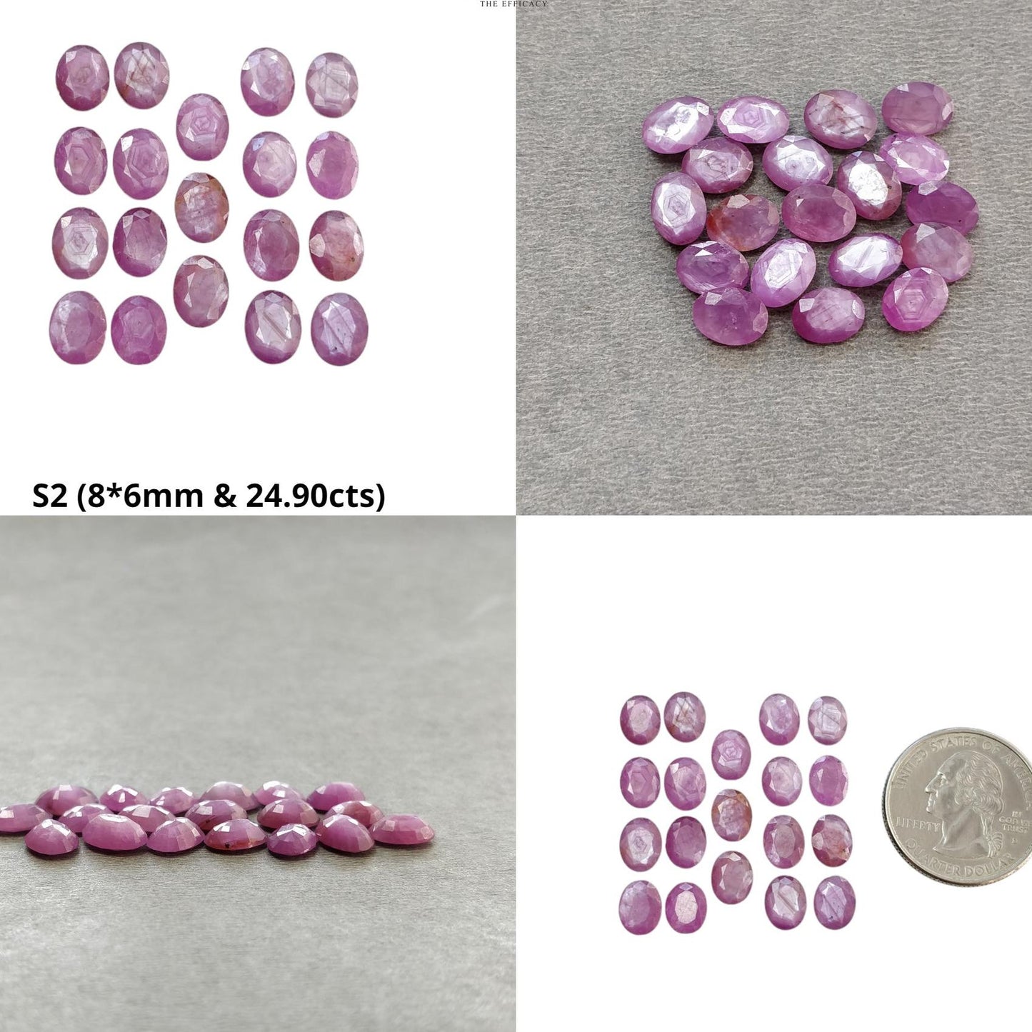 Sapphire Gemstone Normal Cut : Natural Untreated Unheated Raspberry Sheen Pink Sapphire Oval Shape Lot