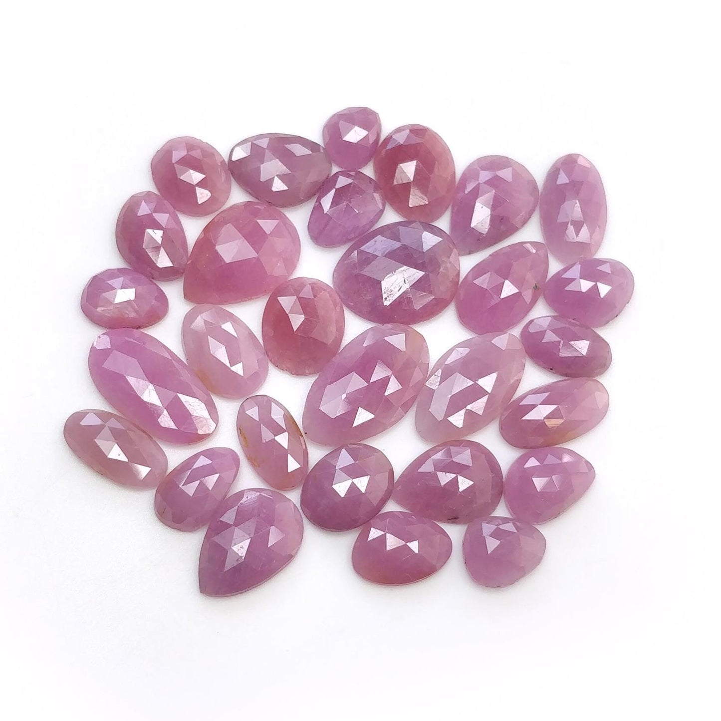 Blue & Multi Sapphire Gemstone Rose Cut : Natural Untreated Unheated Sapphire Multi Color Egg Shape Lots