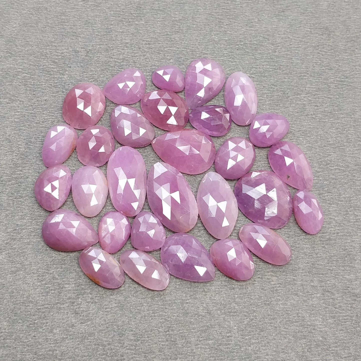 Blue & Multi Sapphire Gemstone Rose Cut : Natural Untreated Unheated Sapphire Multi Color Egg Shape Lots