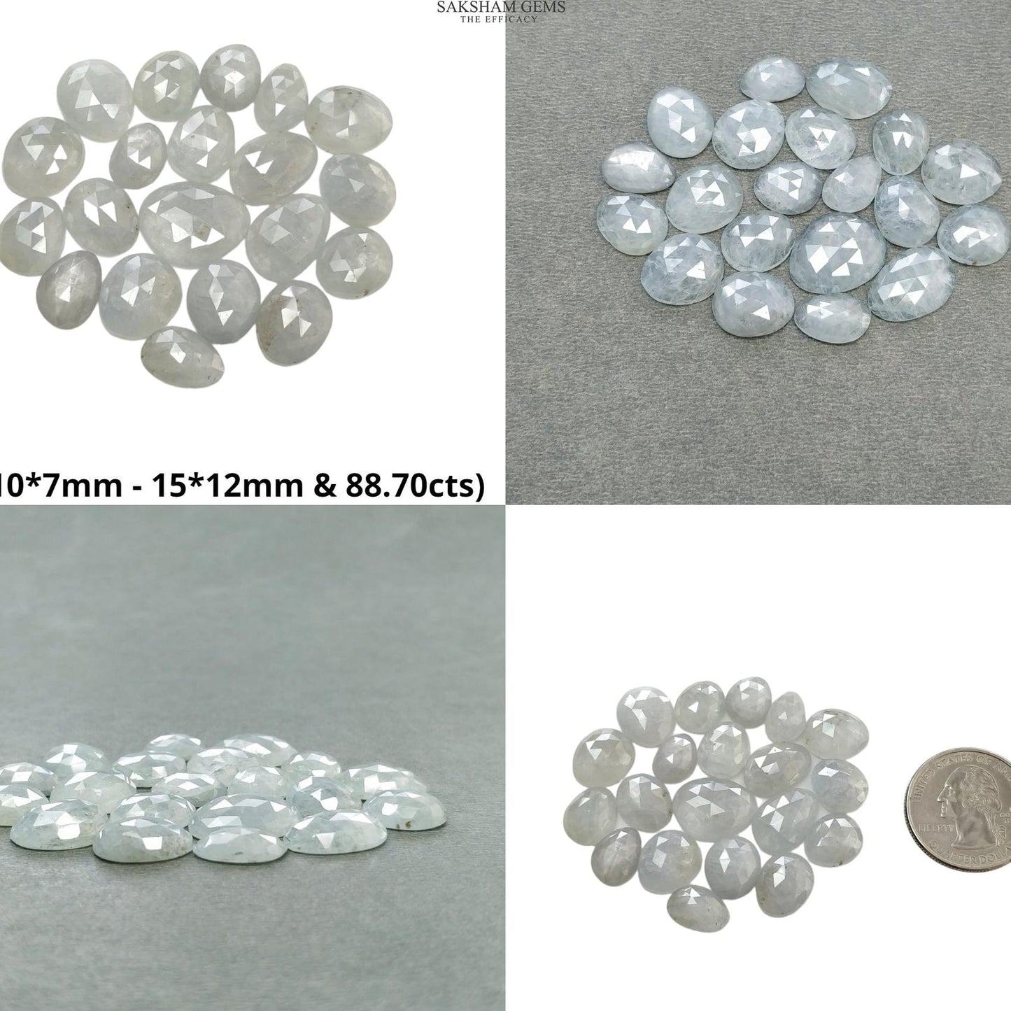 Multi Sapphire Gemstone Rose Cut : Natural Untreated Unheated Sapphire Multi Color Egg Shape Lots