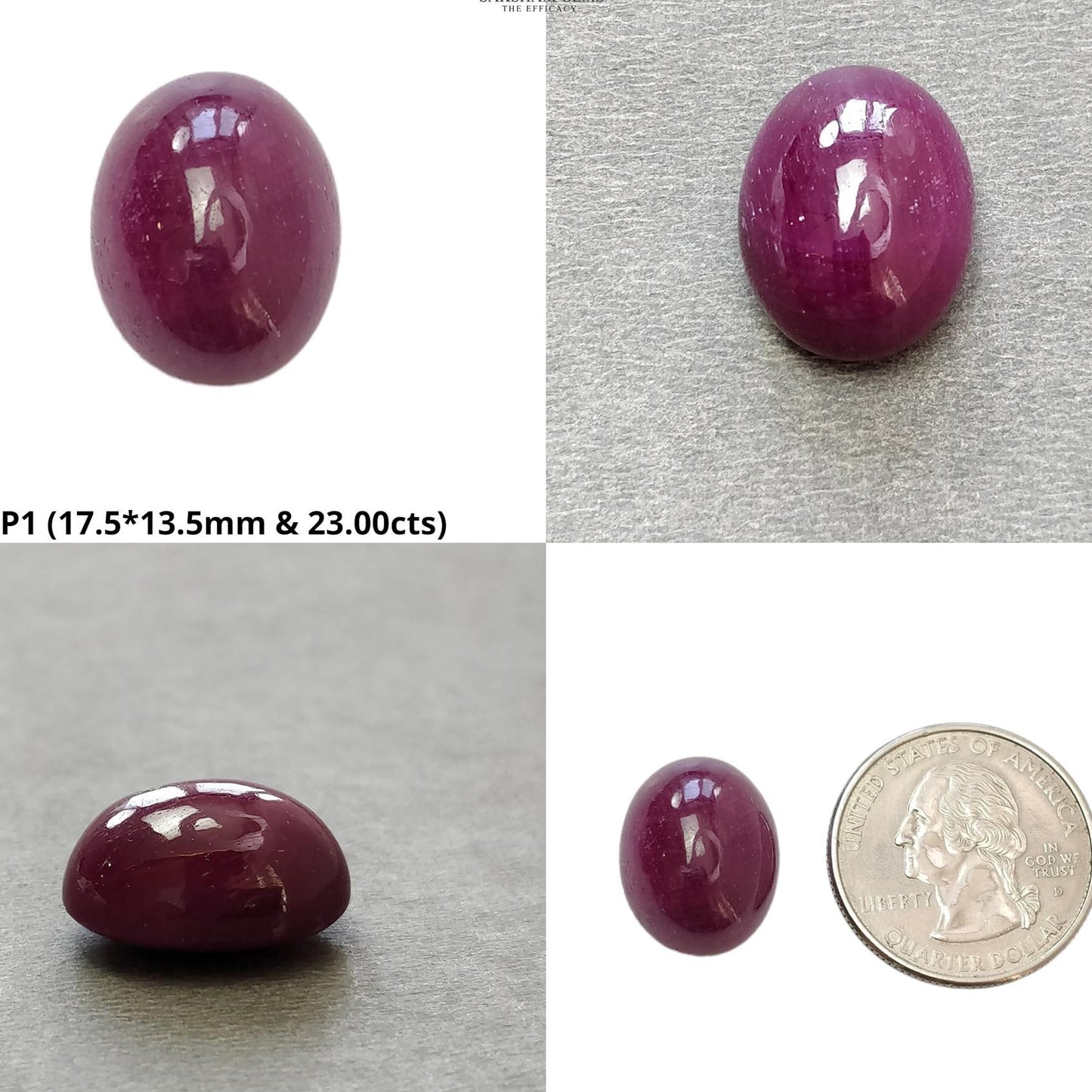 Ruby Gemstone Cabochon : Natural Untreated Unheated Red Ruby Oval & Cushion Shape