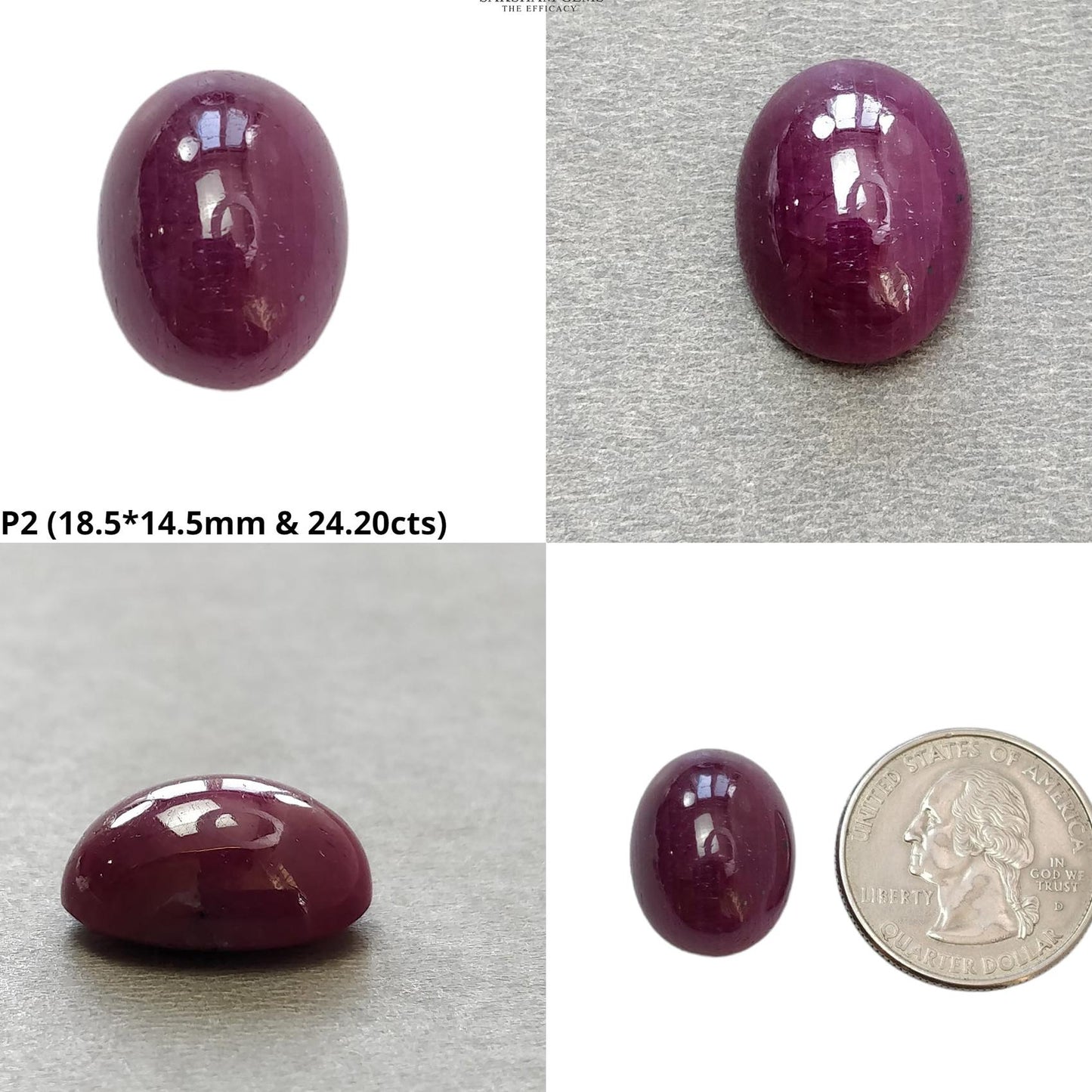 Ruby Gemstone Cabochon : Natural Untreated Unheated Red Ruby Oval & Cushion Shape