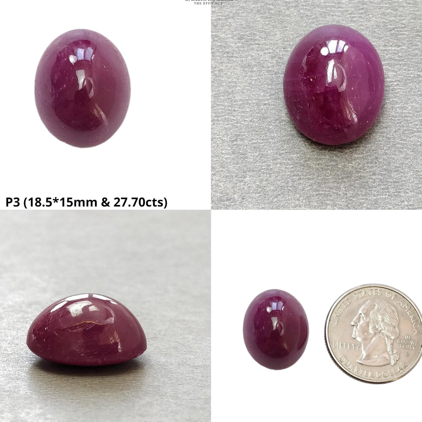 Ruby Gemstone Cabochon : Natural Untreated Unheated Red Ruby Oval & Cushion Shape