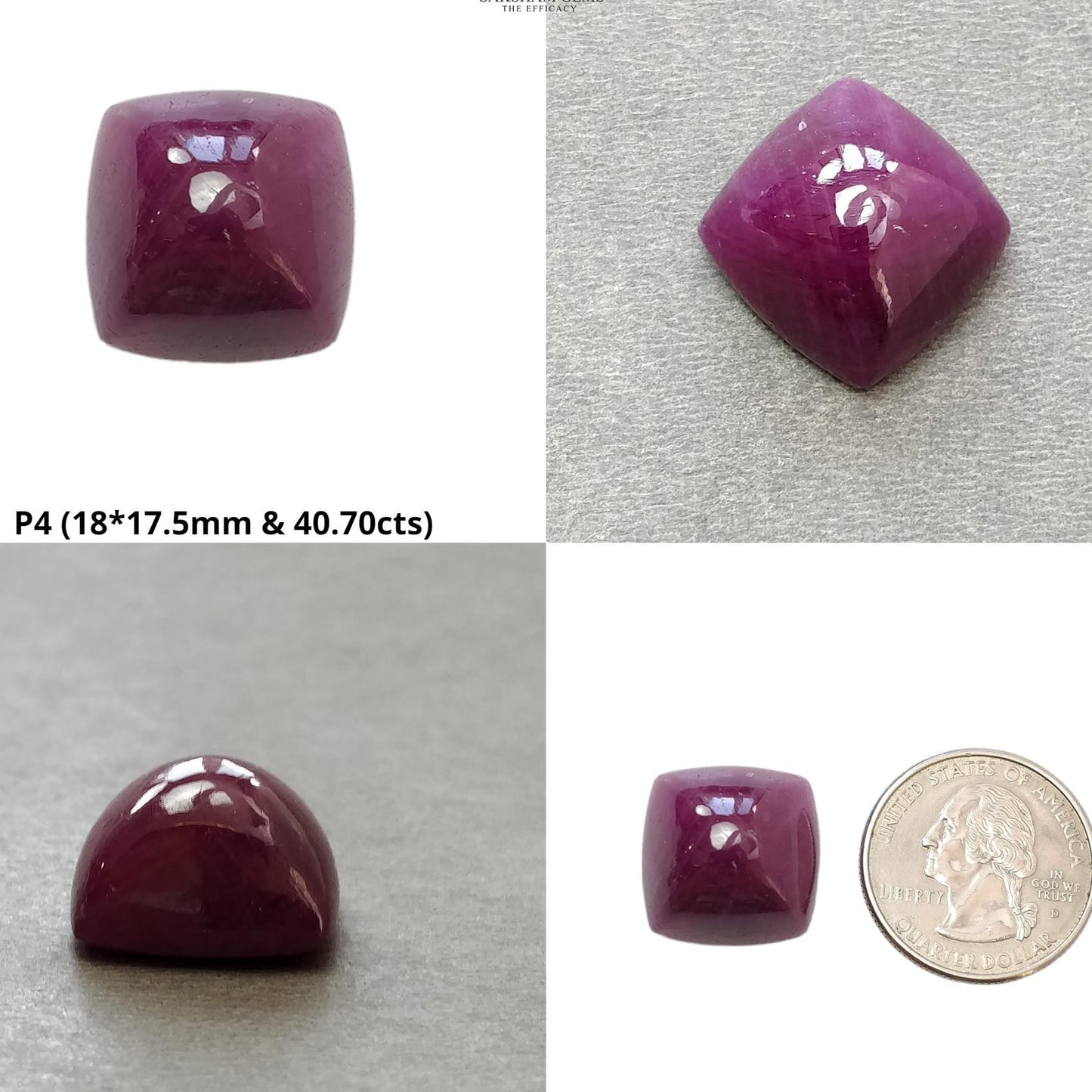 Ruby Gemstone Cabochon : Natural Untreated Unheated Red Ruby Oval & Cushion Shape