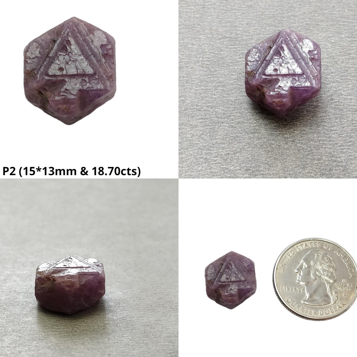 Record Keeper Ruby Gemstone Crystal : Natural Untreated Unheated Red Ruby Triangle Formative Specimen