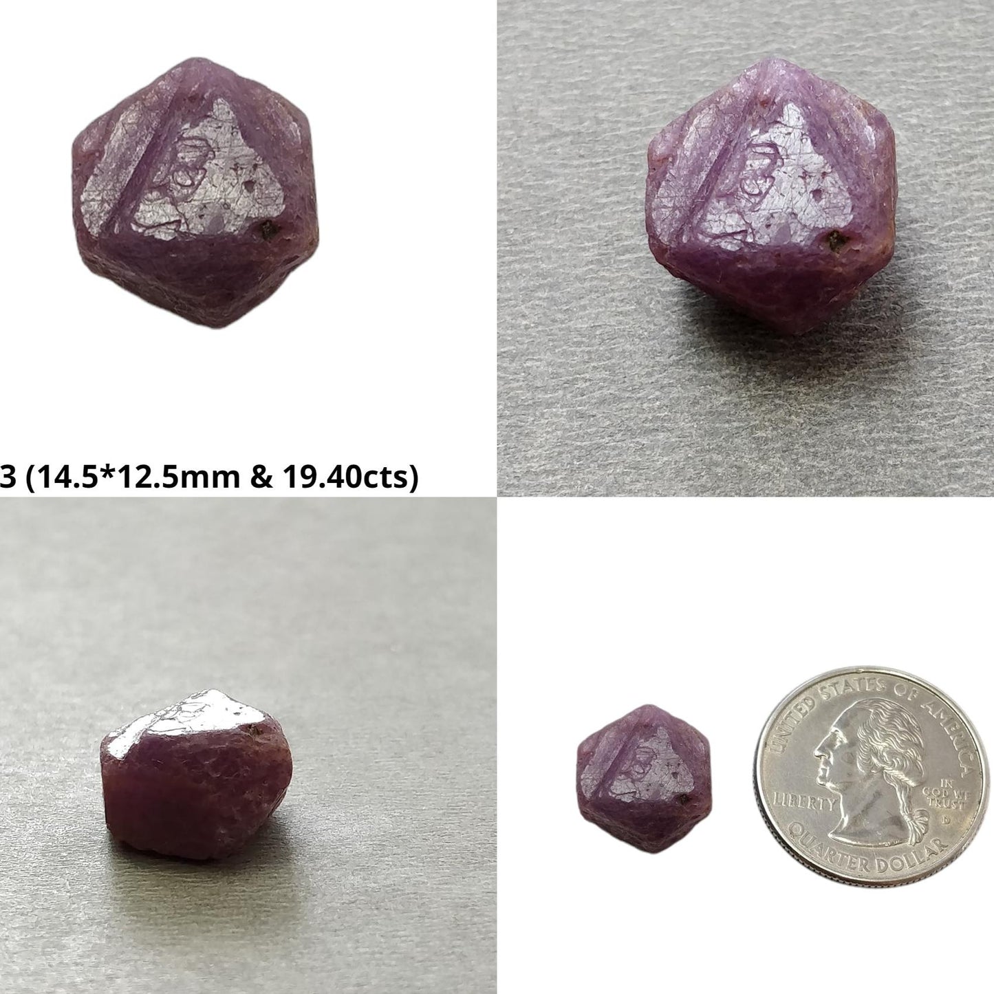 Record Keeper Ruby Gemstone Crystal : Natural Untreated Unheated Red Ruby Triangle Formative Specimen