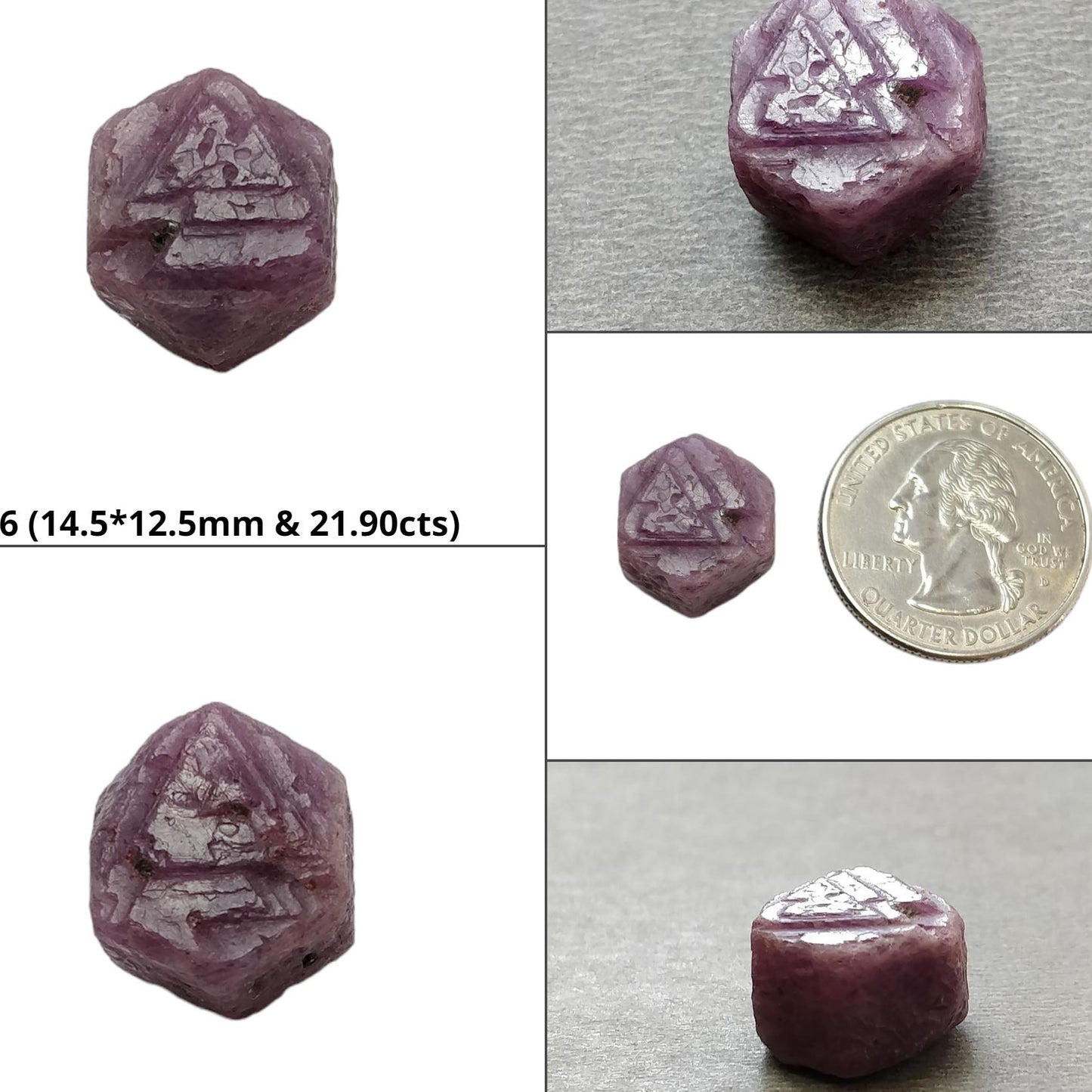 Record Keeper Ruby Gemstone Crystal : Natural Untreated Unheated Red Ruby Triangle Formative Specimen