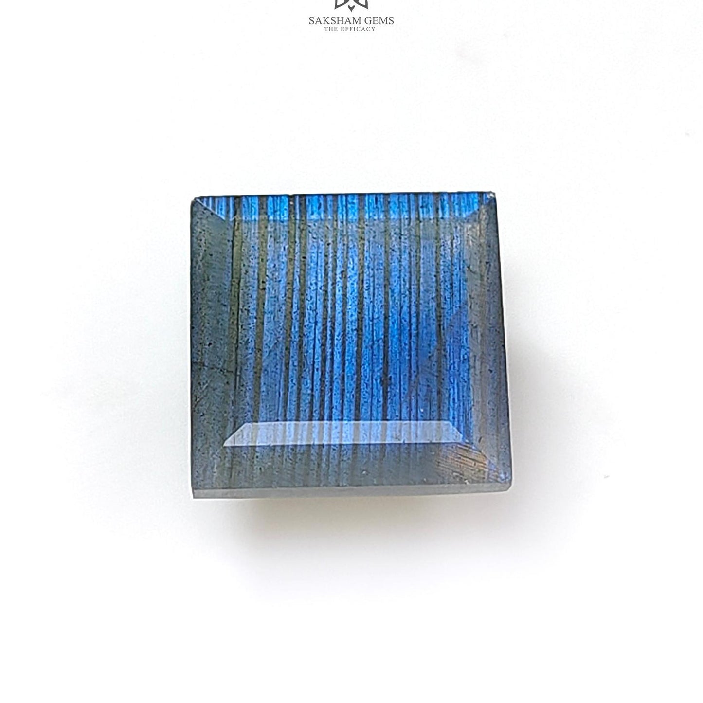 Rainbow Flashing Labradorite Fancy Cut: 11.70cts Natural Untreated Unheated Blue Labradorite Square Shape 1pc For Jewelry 14mm