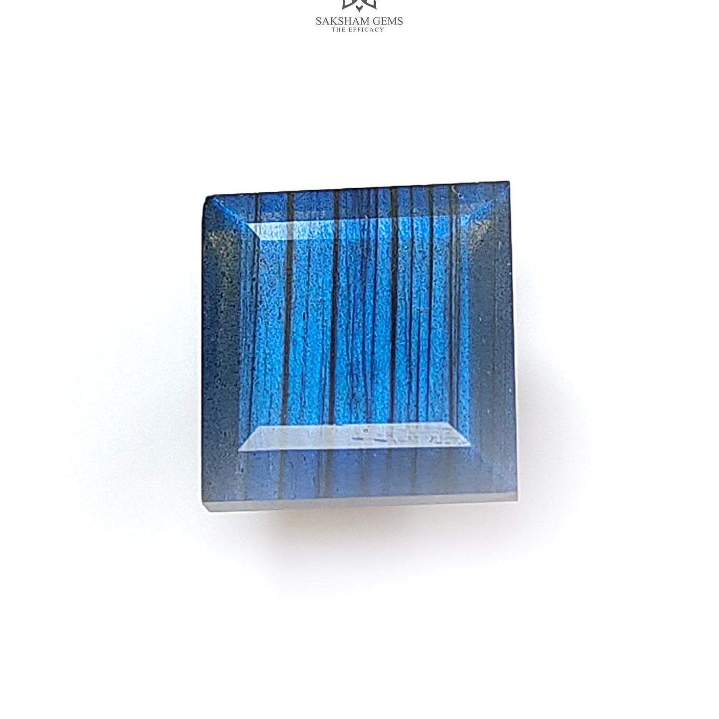 Rainbow Flashing Labradorite Fancy Cut: 11.80cts Natural Untreated Unheated Blue Labradorite Square Shape 1pc For Jewelry 14*13mm