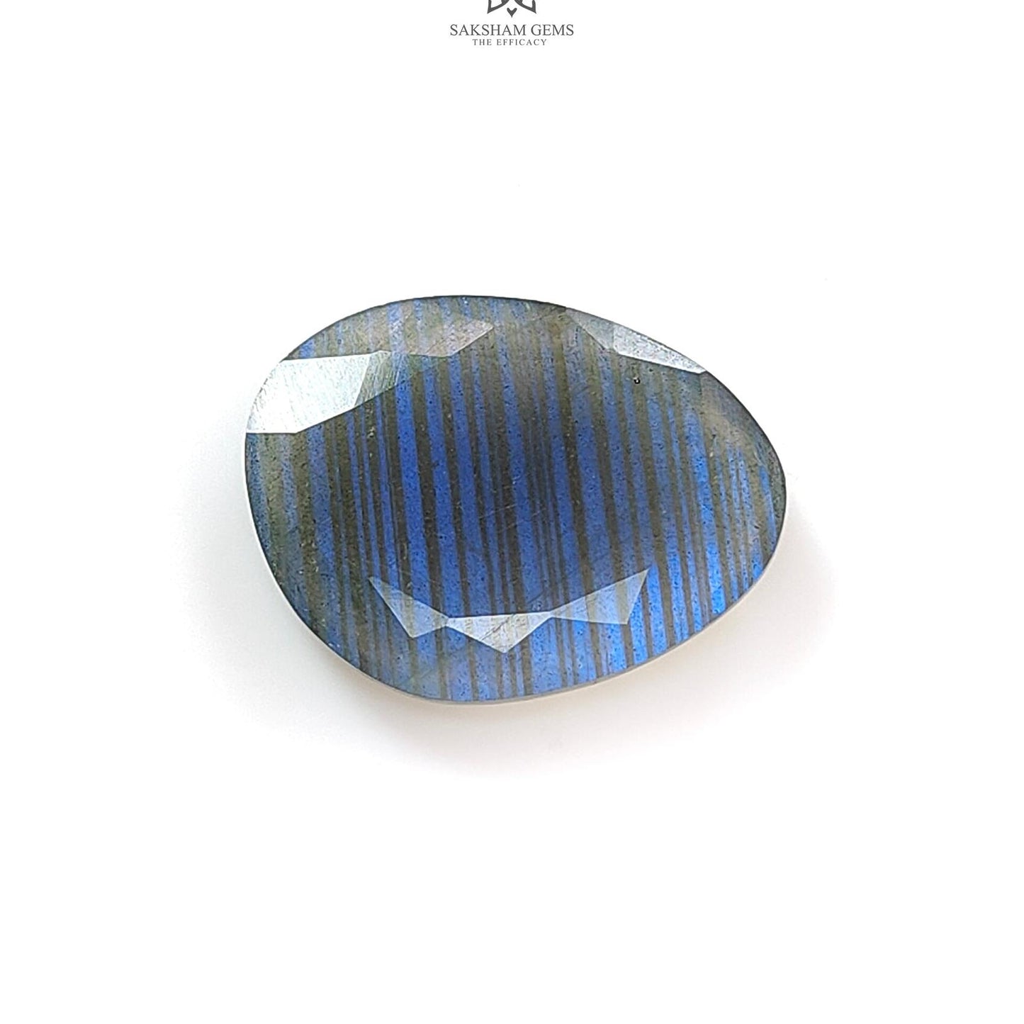 Rainbow Flashing Labradorite Fancy Cut: 12.20cts Natural Untreated Unheated Blue Labradorite Uneven Shape 1pc For Jewelry 22*17mm