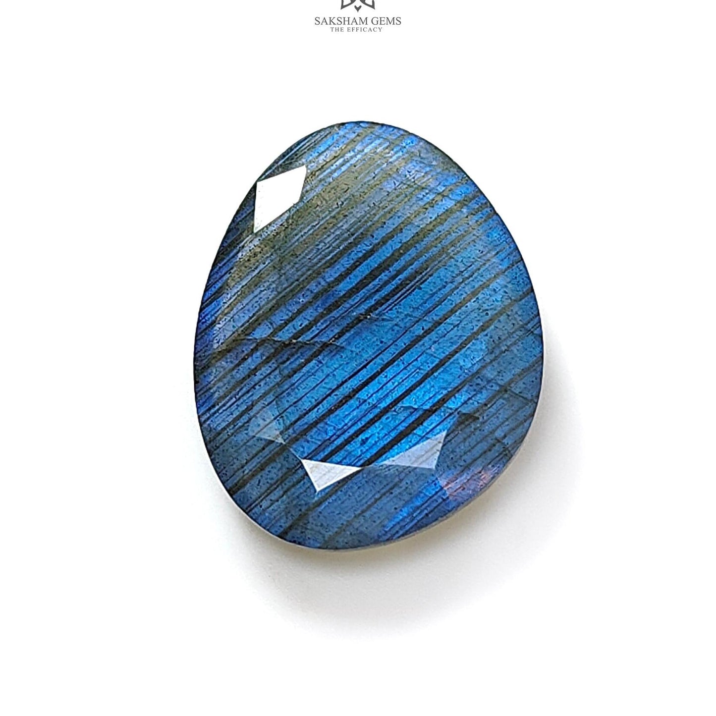 Labradorite Cabochon Fancy Cut : 18.60cts Natural Untreated Unheated Blue Labradorite Uneven Shape 1pc For Jewelry 24*18mm